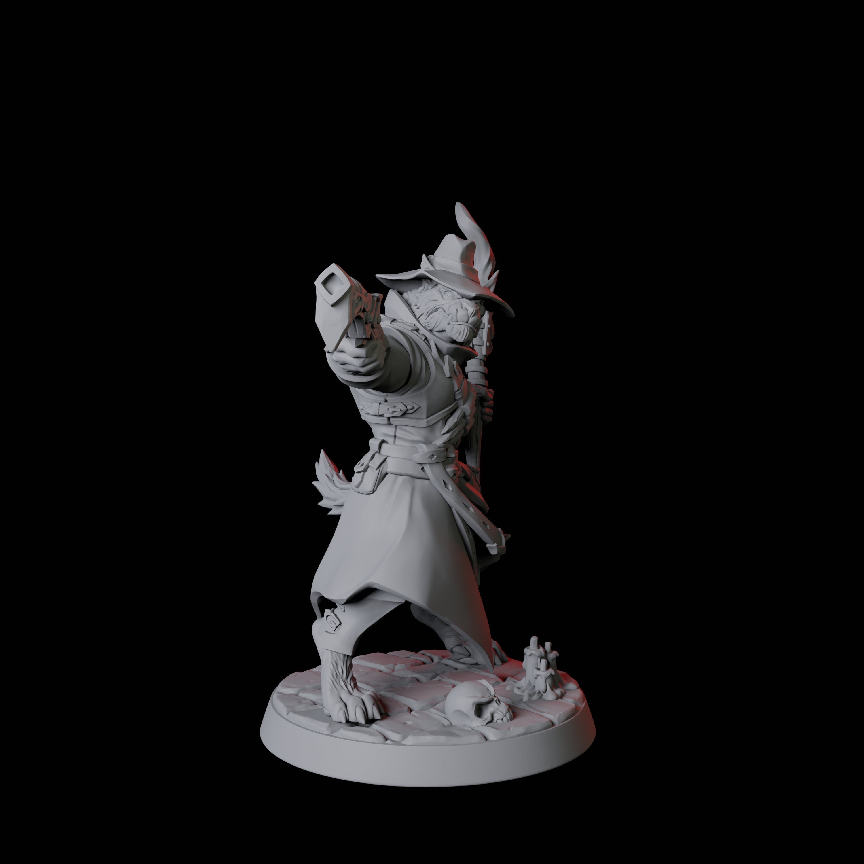 Werewolf Vampire Hunter C Miniature for Dungeons and Dragons, Pathfinder or other TTRPGs