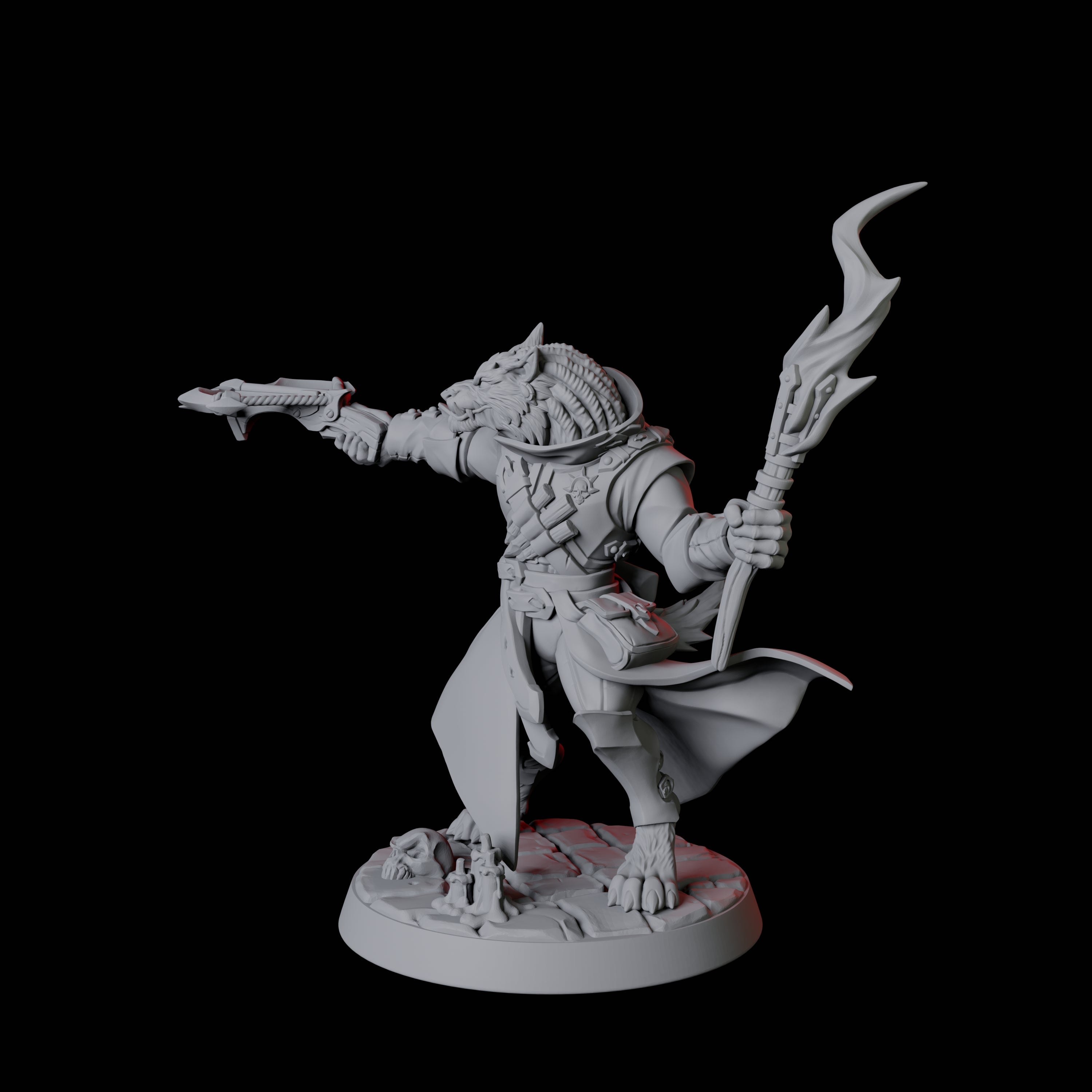 Werewolf Vampire Hunter C Miniature for Dungeons and Dragons, Pathfinder or other TTRPGs