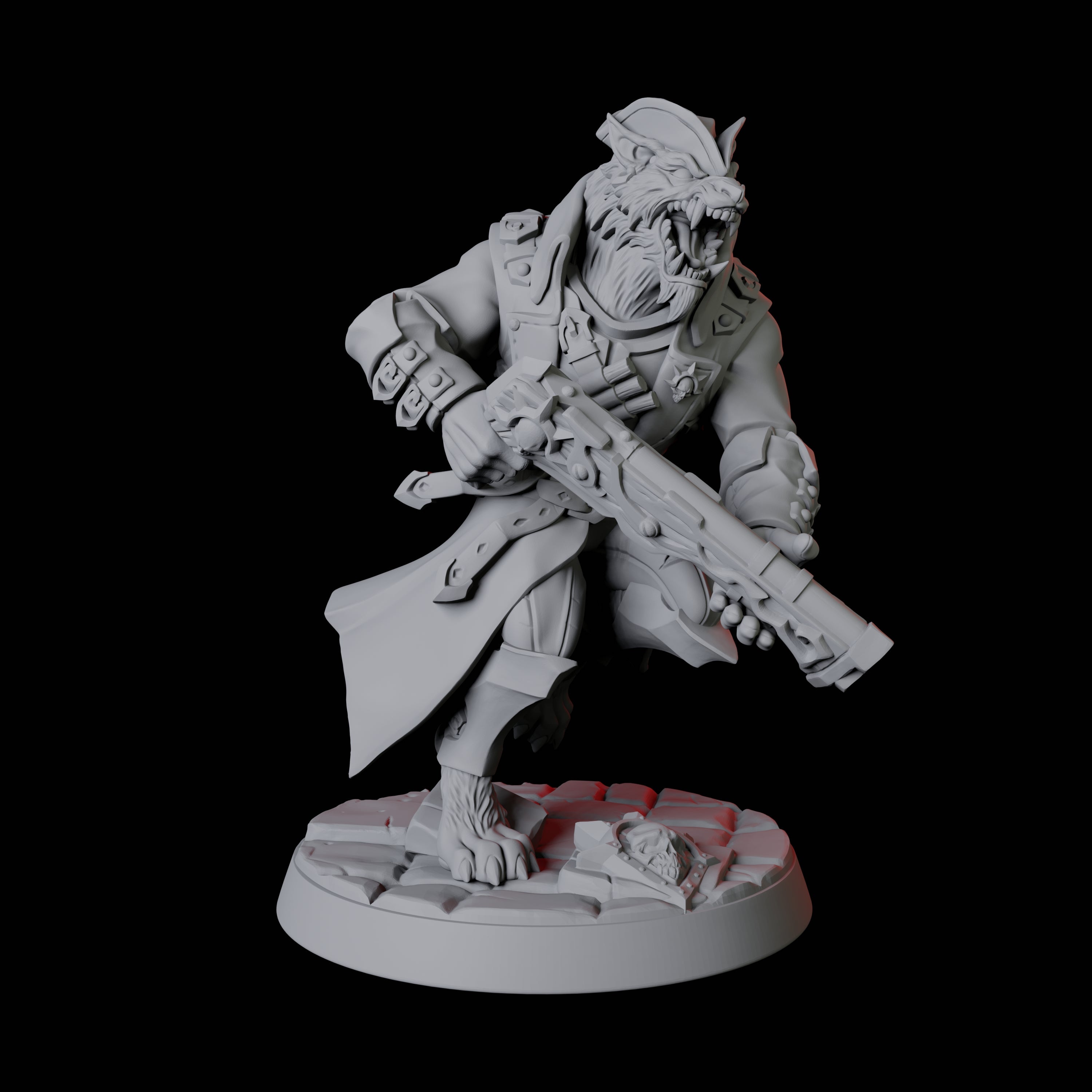 Werewolf Vampire Hunter D Miniature for Dungeons and Dragons, Pathfinder or other TTRPGs