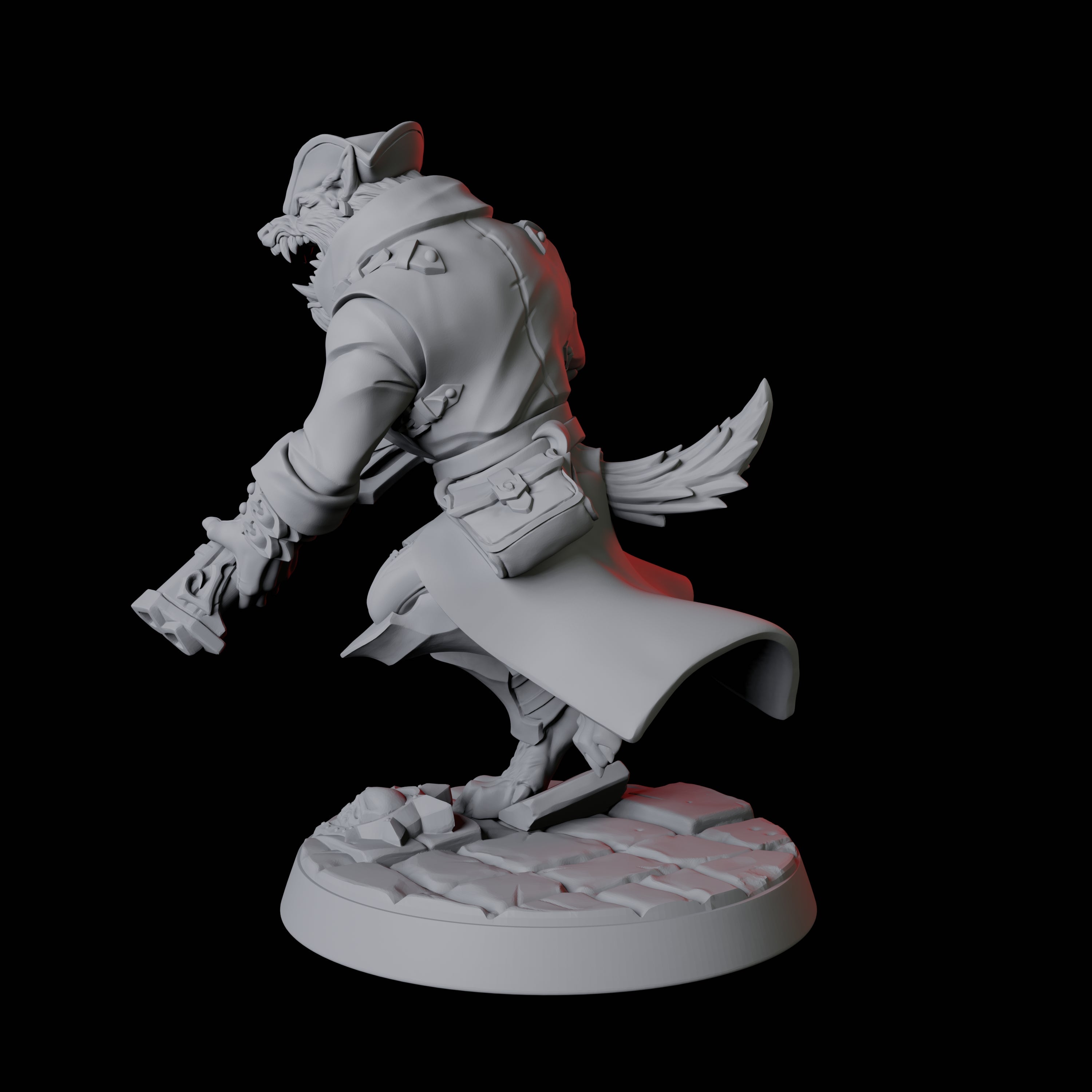 Werewolf Vampire Hunter D Miniature for Dungeons and Dragons, Pathfinder or other TTRPGs