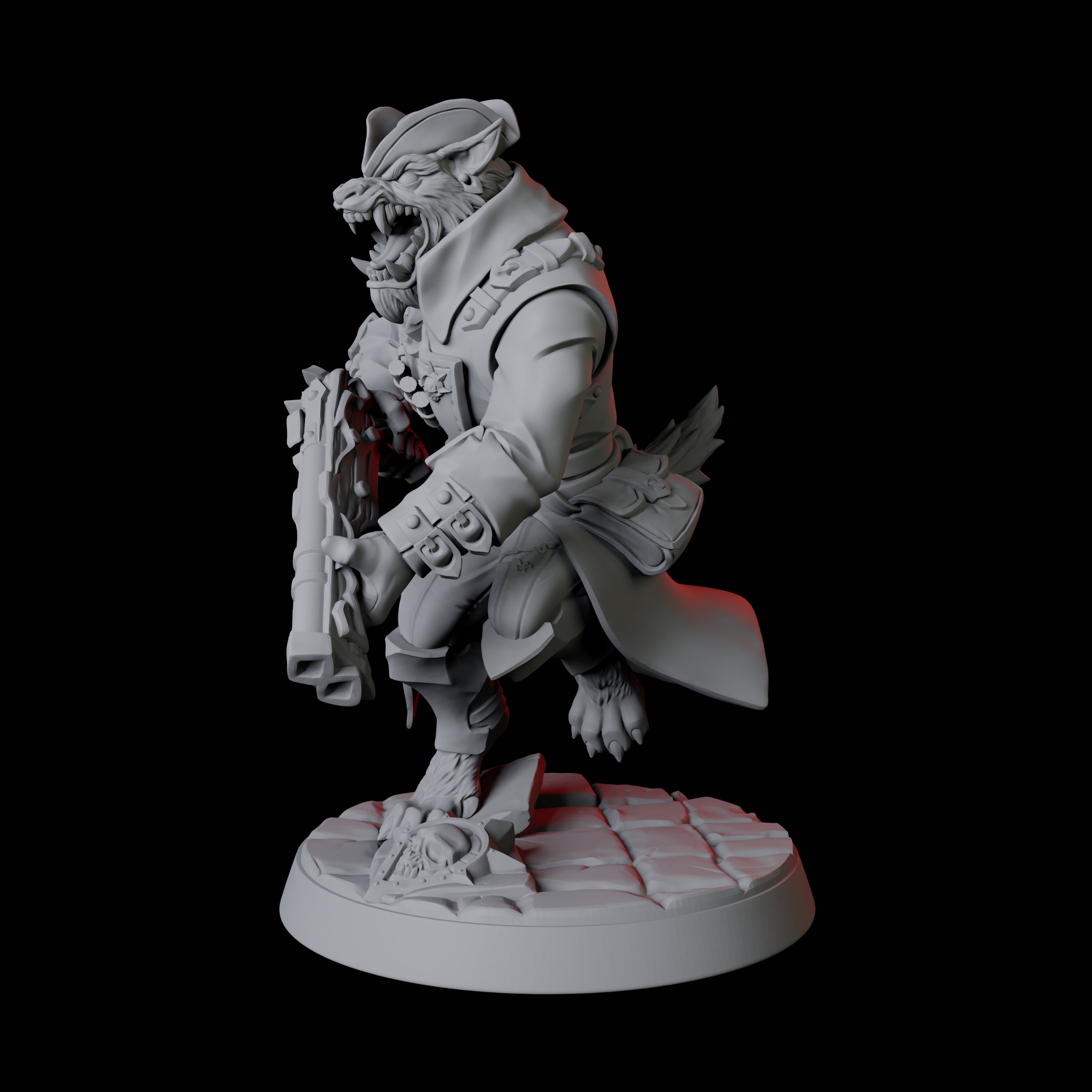 Werewolf Vampire Hunter D Miniature for Dungeons and Dragons, Pathfinder or other TTRPGs