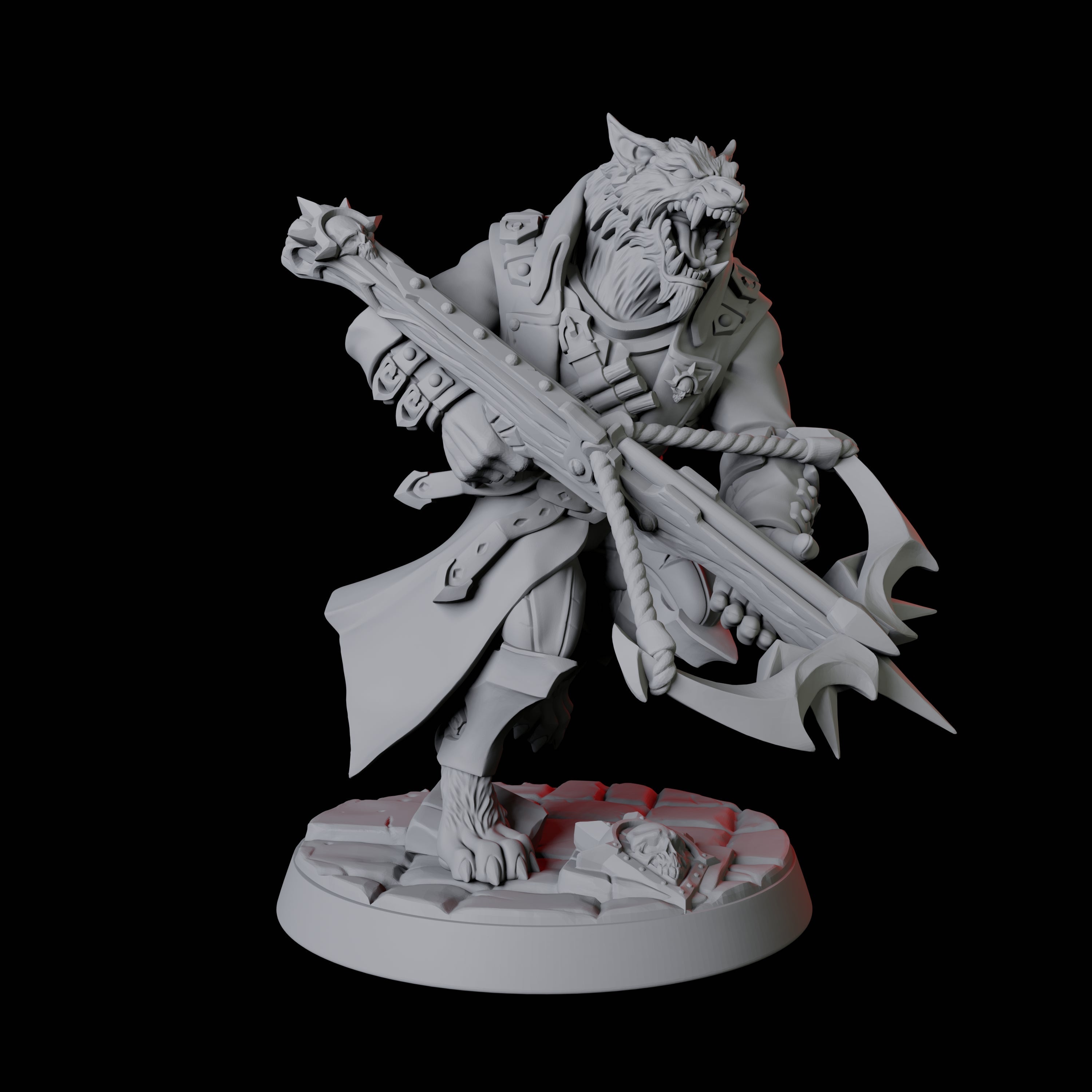 Werewolf Vampire Hunter D Miniature for Dungeons and Dragons, Pathfinder or other TTRPGs