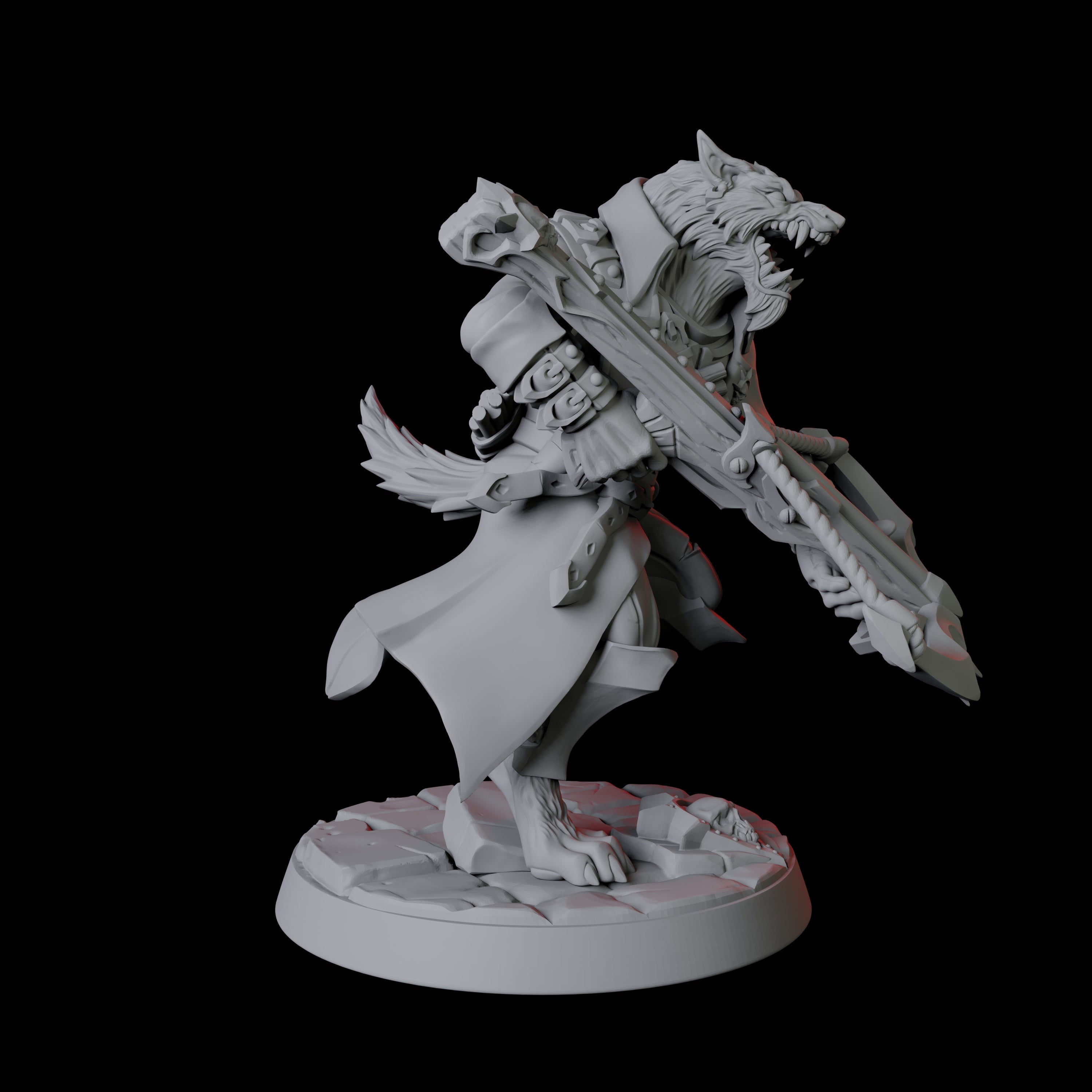 Werewolf Vampire Hunter D Miniature for Dungeons and Dragons, Pathfinder or other TTRPGs