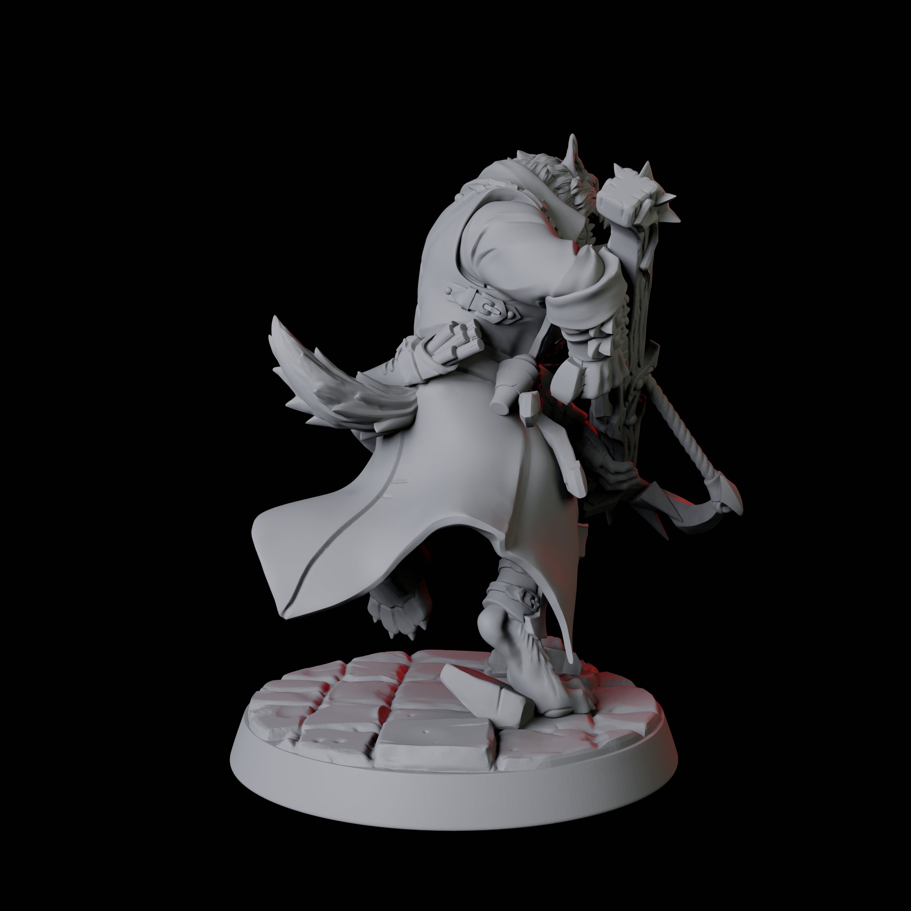 Werewolf Vampire Hunter D Miniature for Dungeons and Dragons, Pathfinder or other TTRPGs