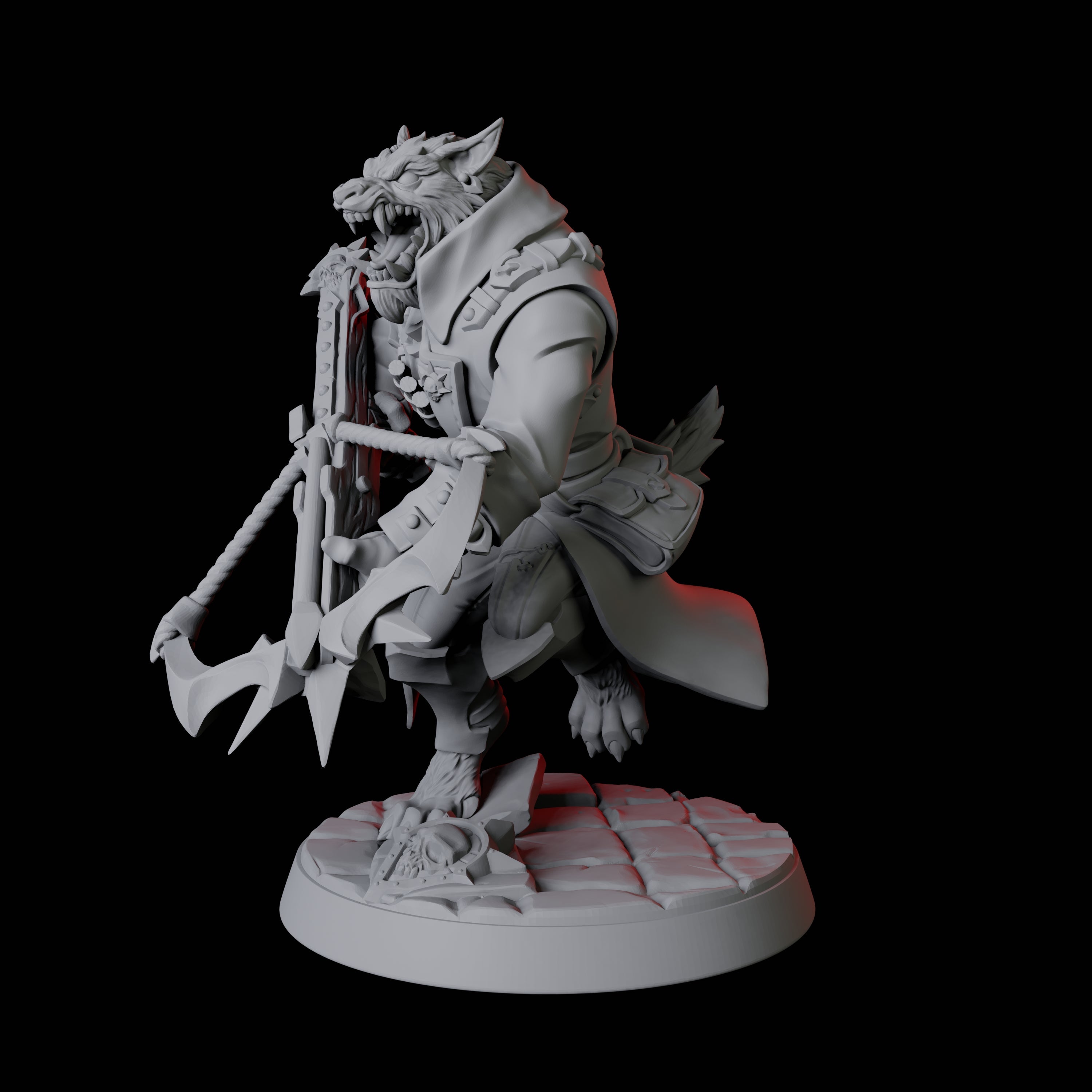 Werewolf Vampire Hunter D Miniature for Dungeons and Dragons, Pathfinder or other TTRPGs