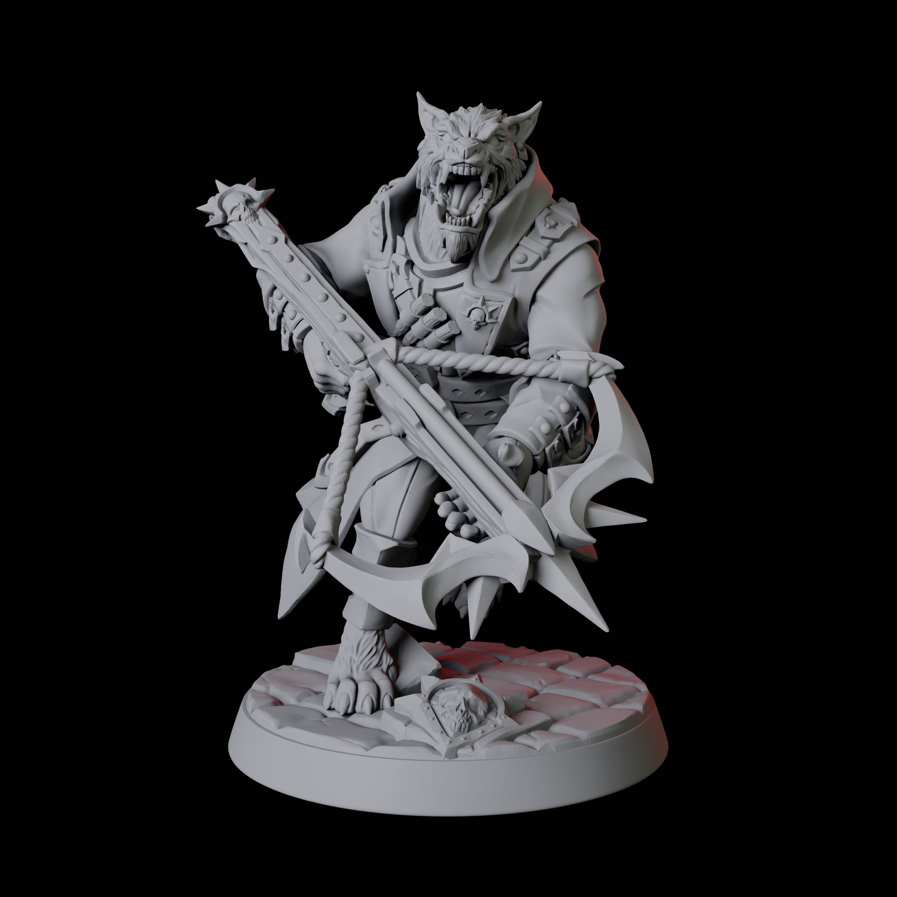 Werewolf Vampire Hunter D Miniature for Dungeons and Dragons, Pathfinder or other TTRPGs