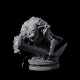 Whily Old Ratfolk Fighter Miniature for Dungeons and Dragons, Pathfinder or other TTRPGs