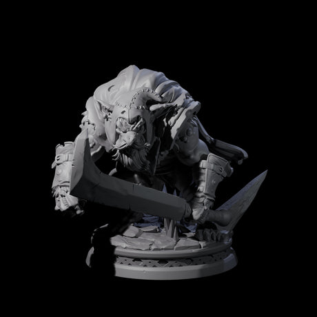 Whily Old Ratfolk Fighter Miniature for Dungeons and Dragons, Pathfinder or other TTRPGs