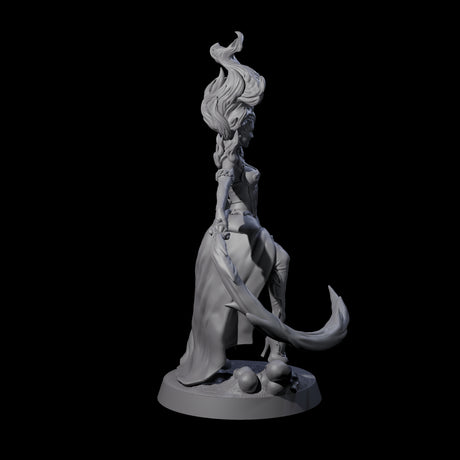 Whip Cracking Magical Countess Miniature for Dungeons and Dragons, Pathfinder or other TTRPGs