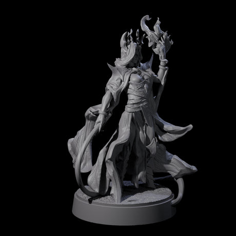 Whip Cracking Runeweaver Miniature for Dungeons and Dragons, Pathfinder or other TTRPGs