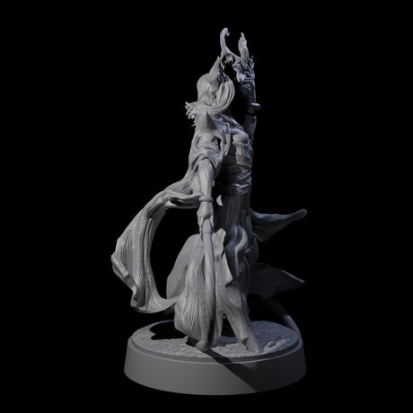Whip Cracking Runeweaver Miniature for Dungeons and Dragons, Pathfinder or other TTRPGs