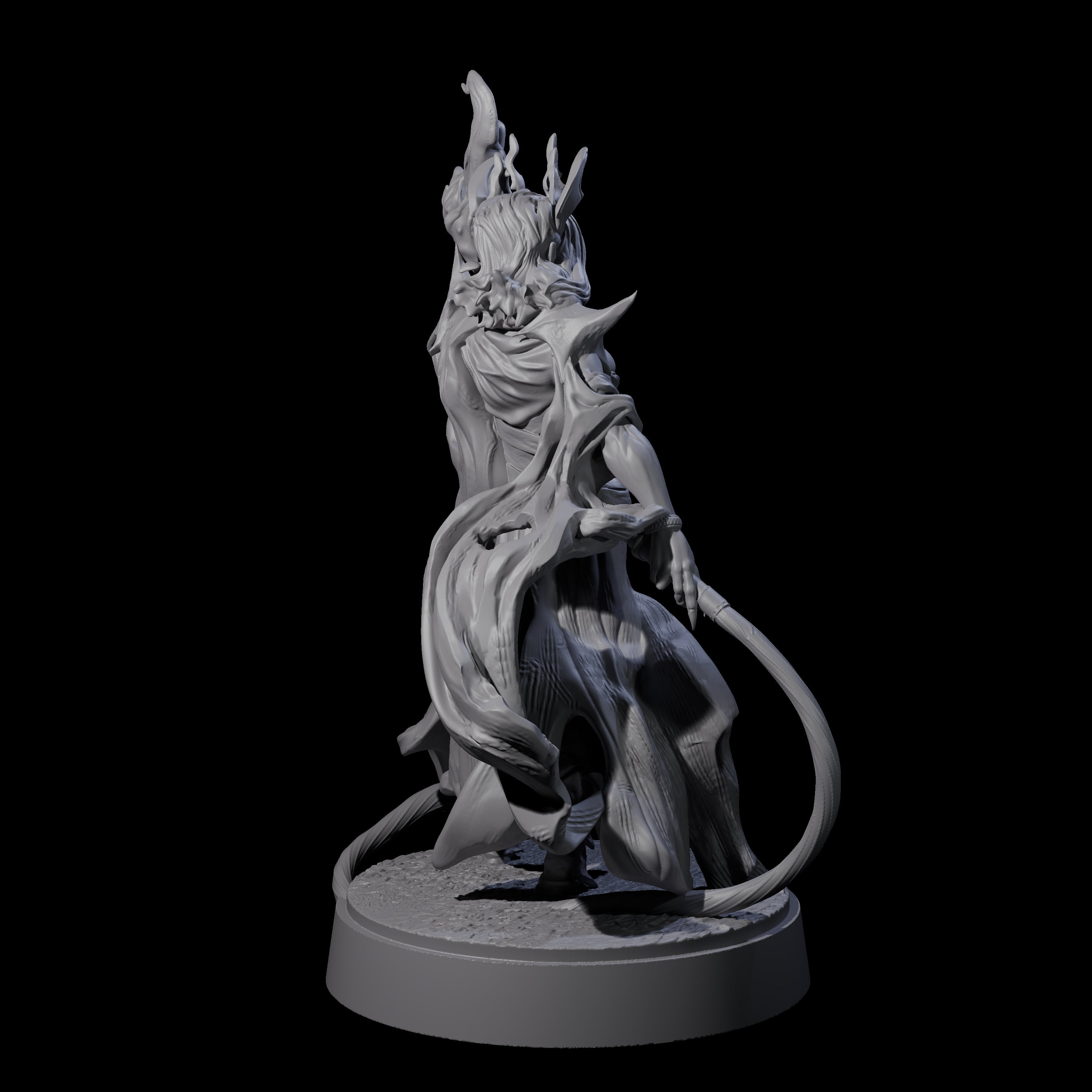 Whip Cracking Runeweaver Miniature for Dungeons and Dragons, Pathfinder or other TTRPGs