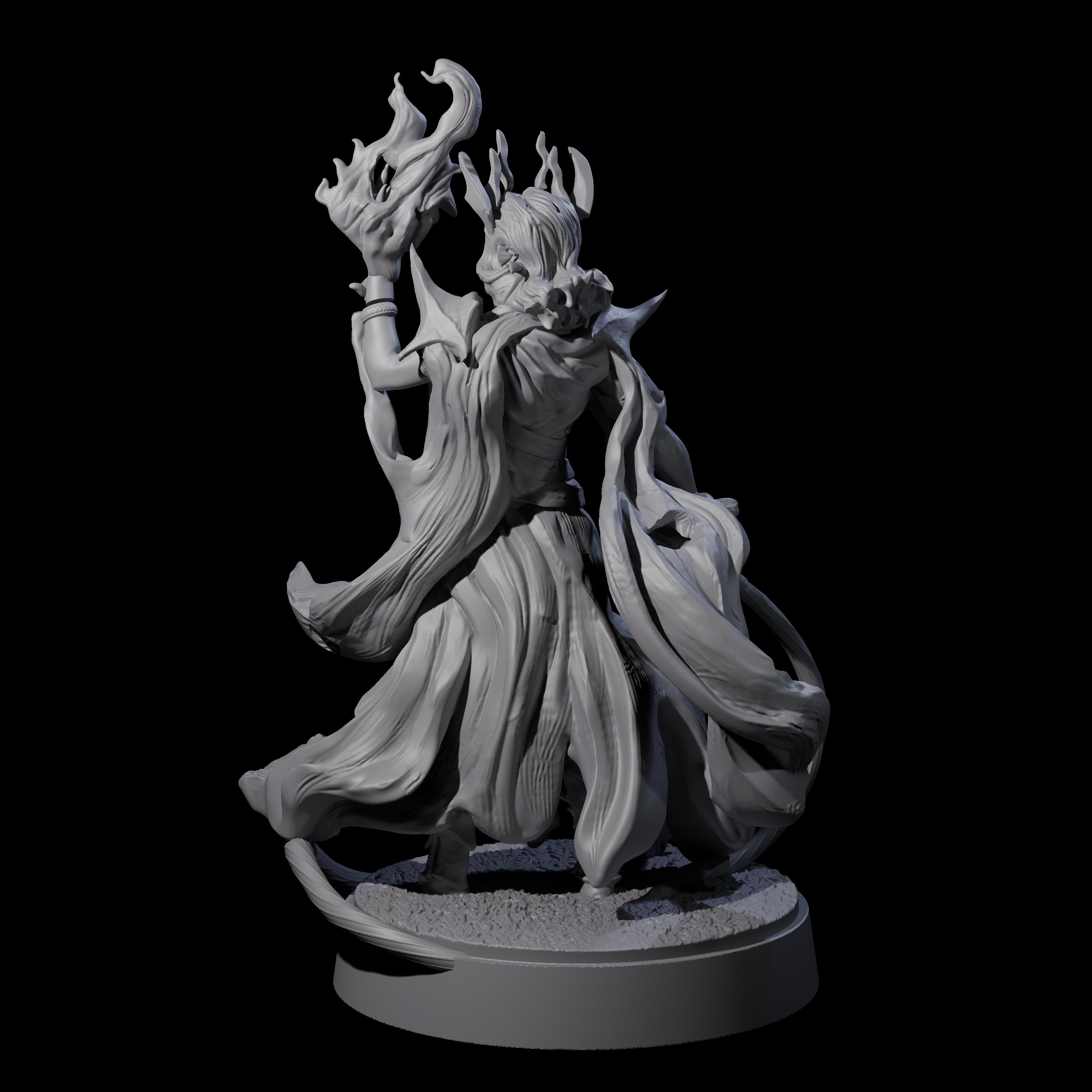 Whip Cracking Runeweaver Miniature for Dungeons and Dragons, Pathfinder or other TTRPGs