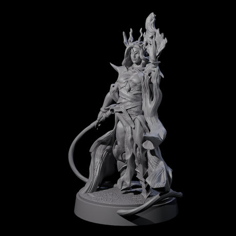 Whip Cracking Runeweaver Miniature for Dungeons and Dragons, Pathfinder or other TTRPGs