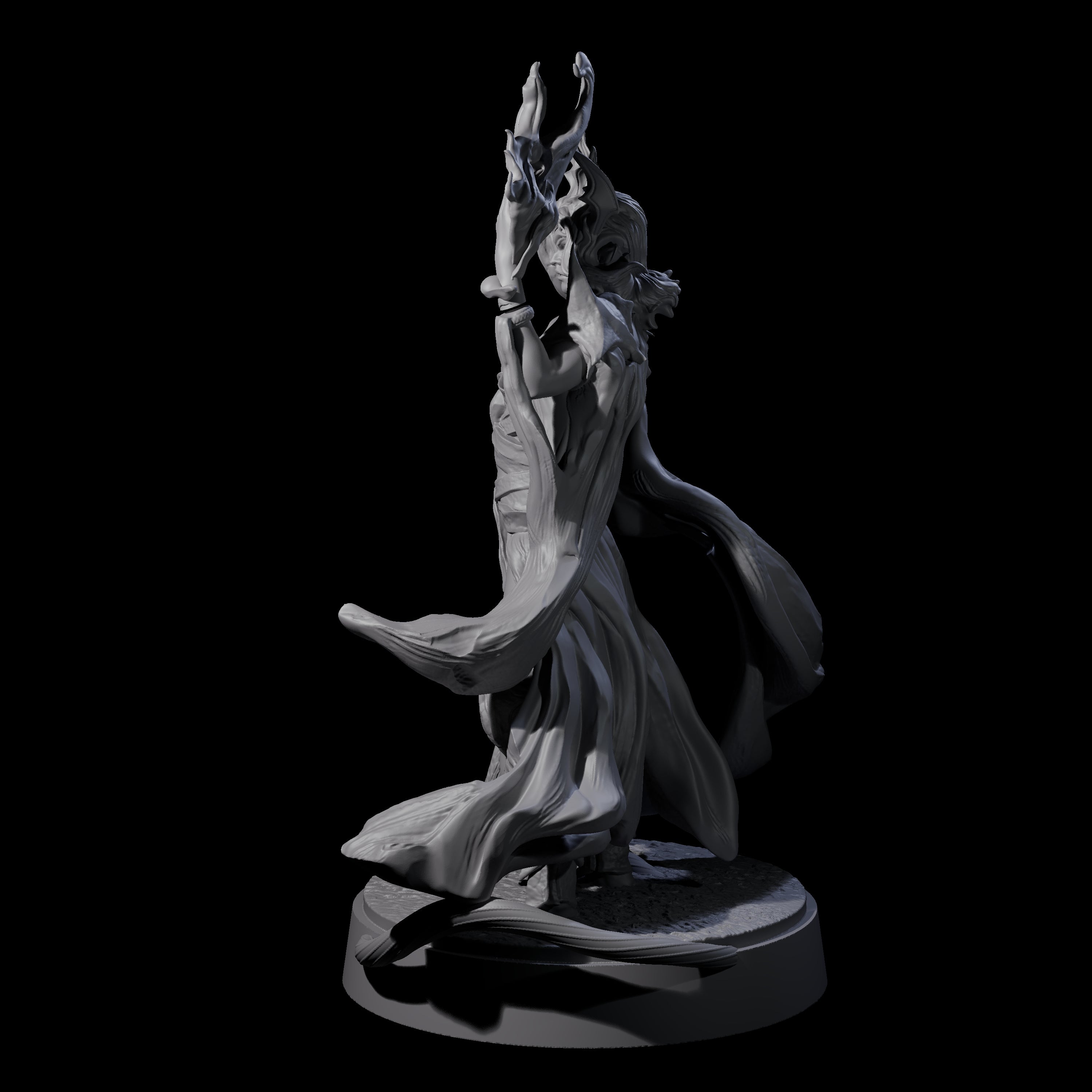 Whip Cracking Runeweaver Miniature for Dungeons and Dragons, Pathfinder or other TTRPGs