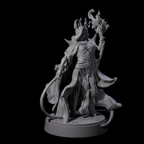 Whip Cracking Runeweaver Miniature for Dungeons and Dragons, Pathfinder or other TTRPGs