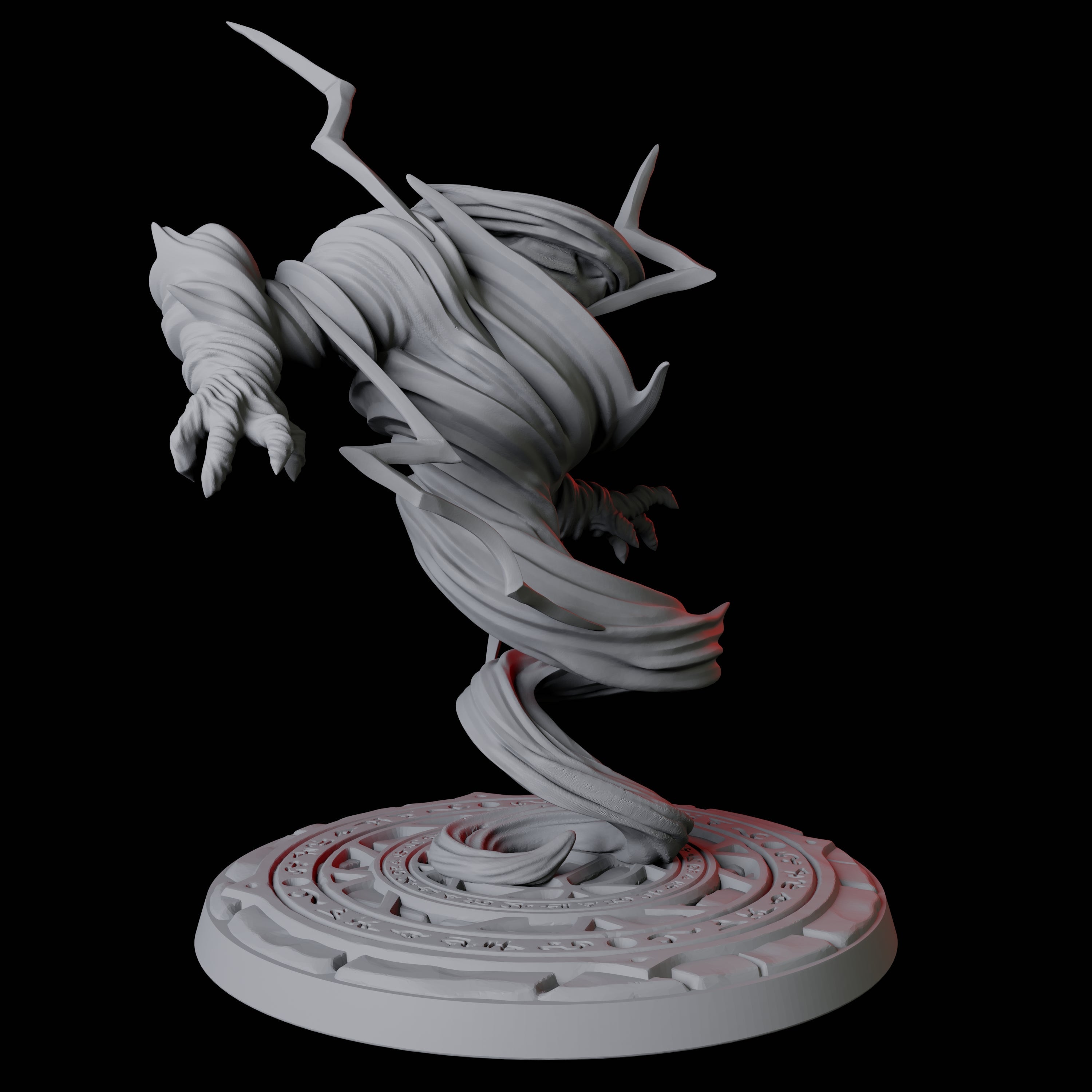 Whirling Air Elemental Miniature for Dungeons and Dragons, Pathfinder or other TTRPGs