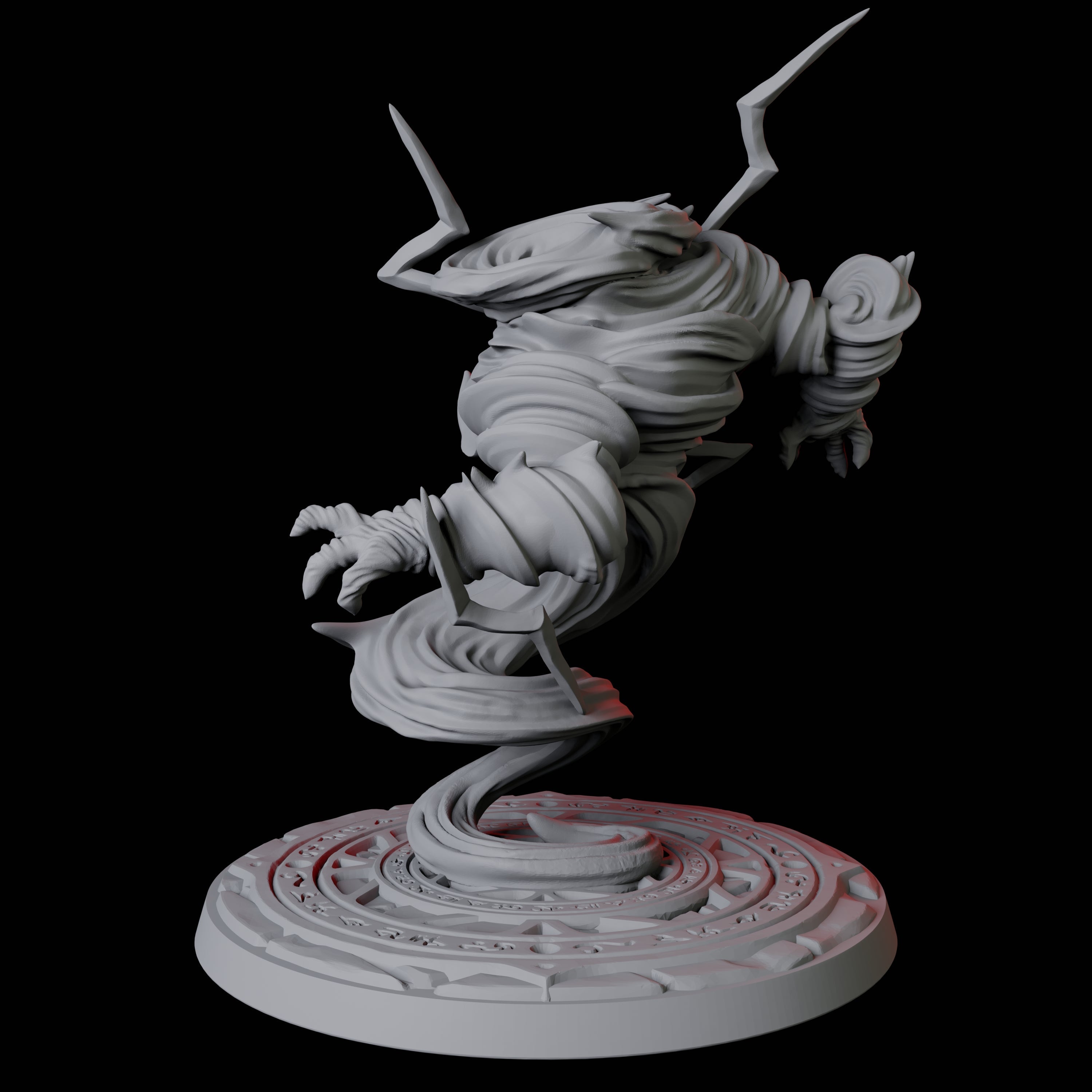 Whirling Air Elemental Miniature for Dungeons and Dragons, Pathfinder or other TTRPGs