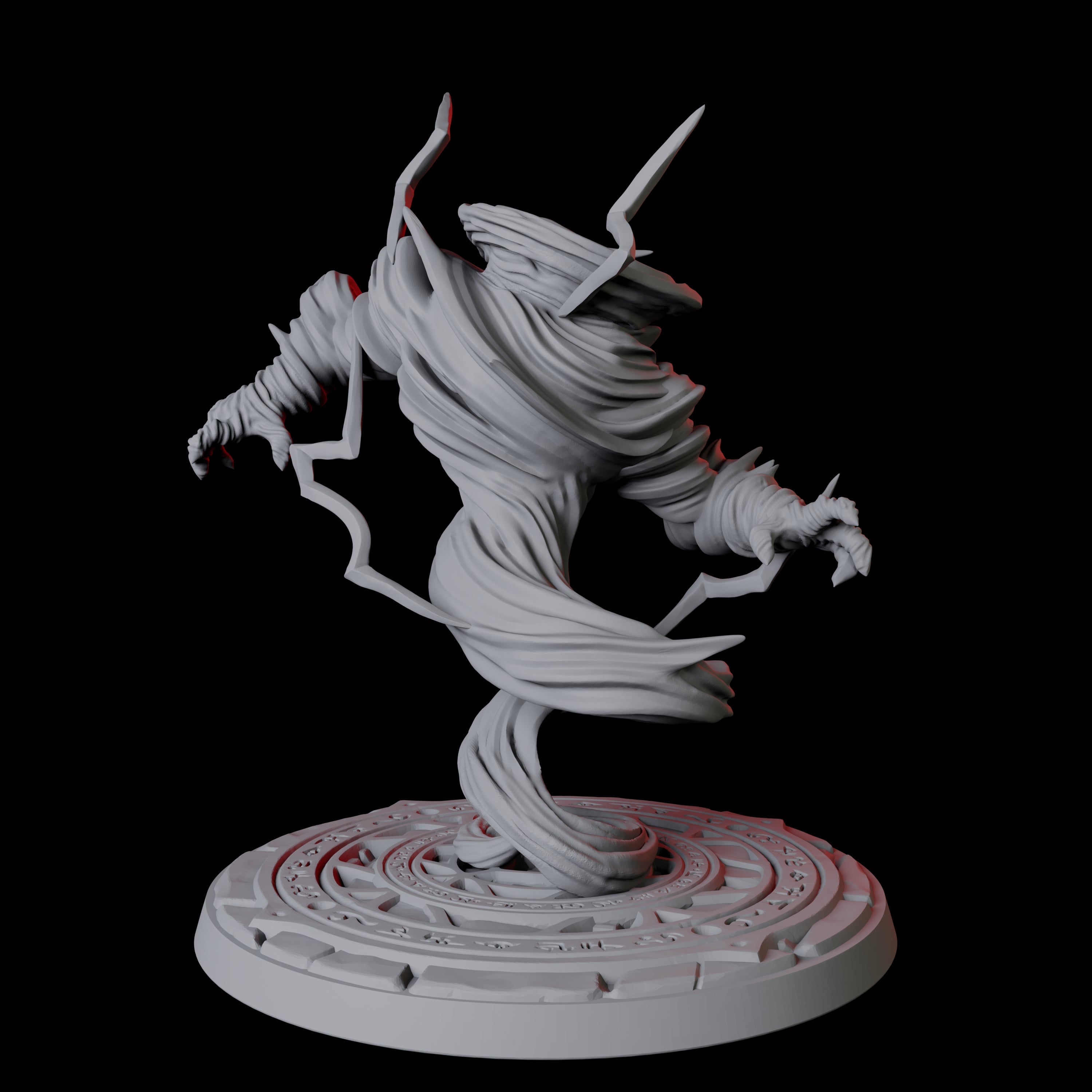 Whirling Air Elemental Miniature for Dungeons and Dragons, Pathfinder or other TTRPGs