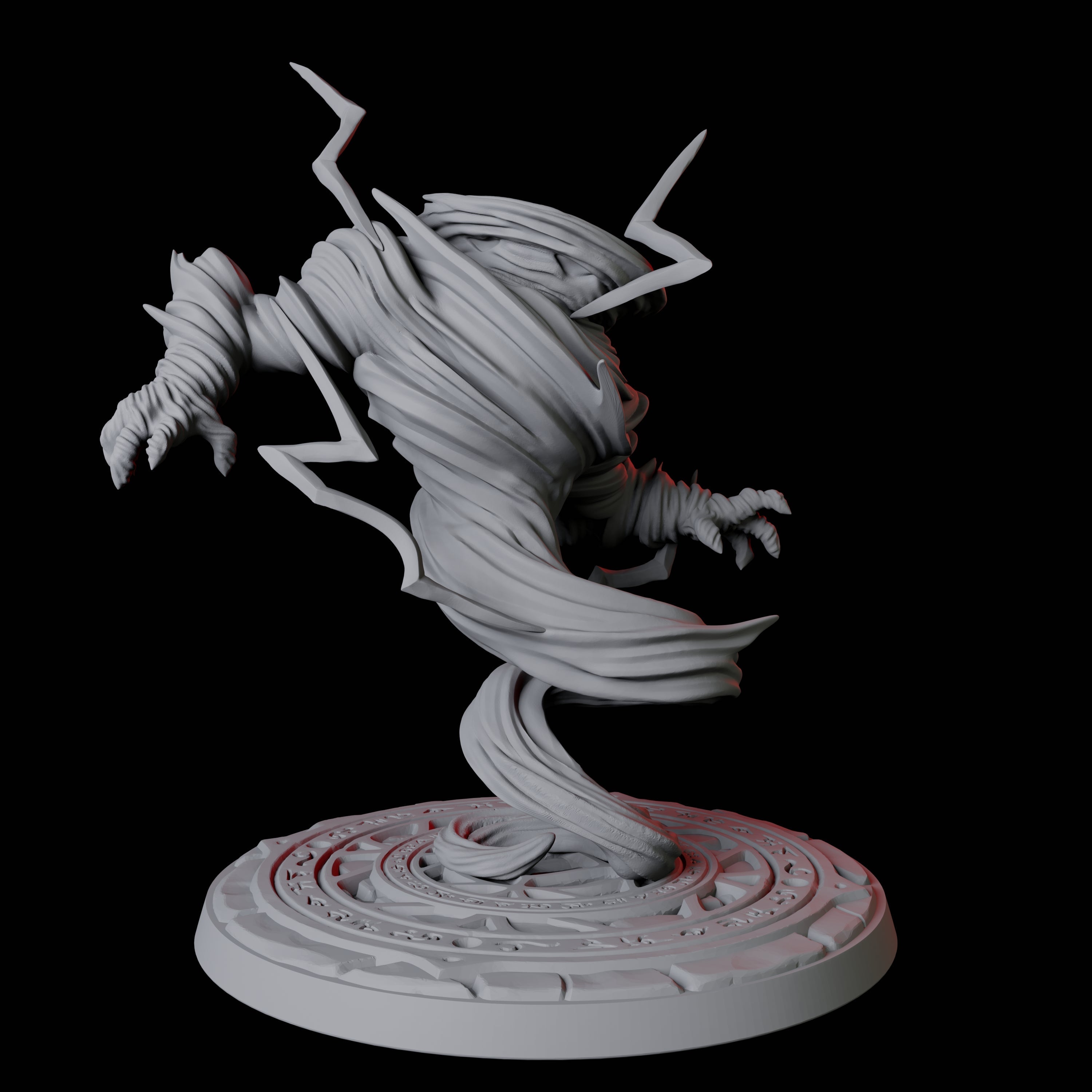 Whirling Air Elemental Miniature for Dungeons and Dragons, Pathfinder or other TTRPGs