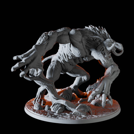 Wild Berserker Troll Miniature for Dungeons and Dragons, Pathfinder or other TTRPGs