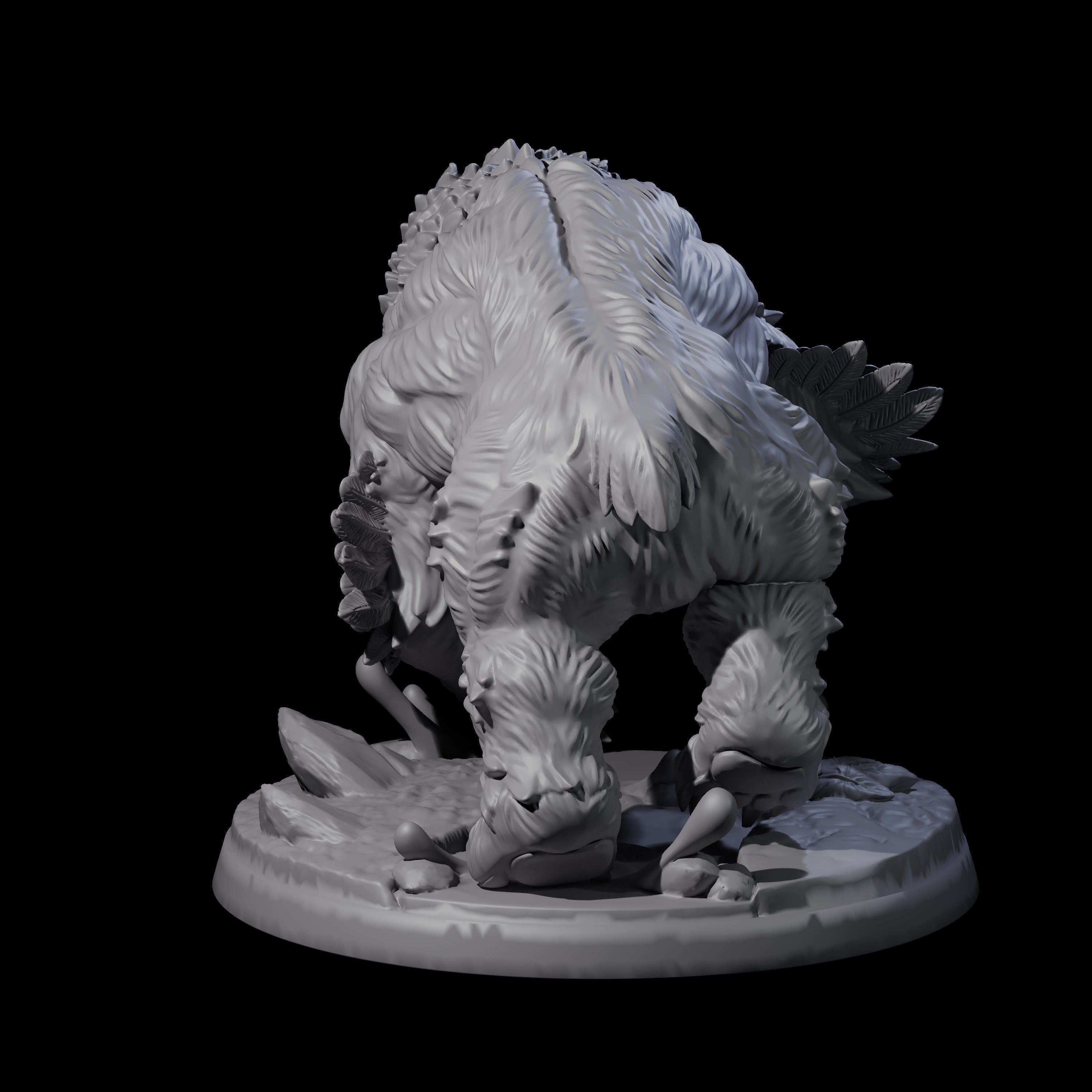 Wild Owlbear A Miniature for Dungeons and Dragons, Pathfinder or other TTRPGs