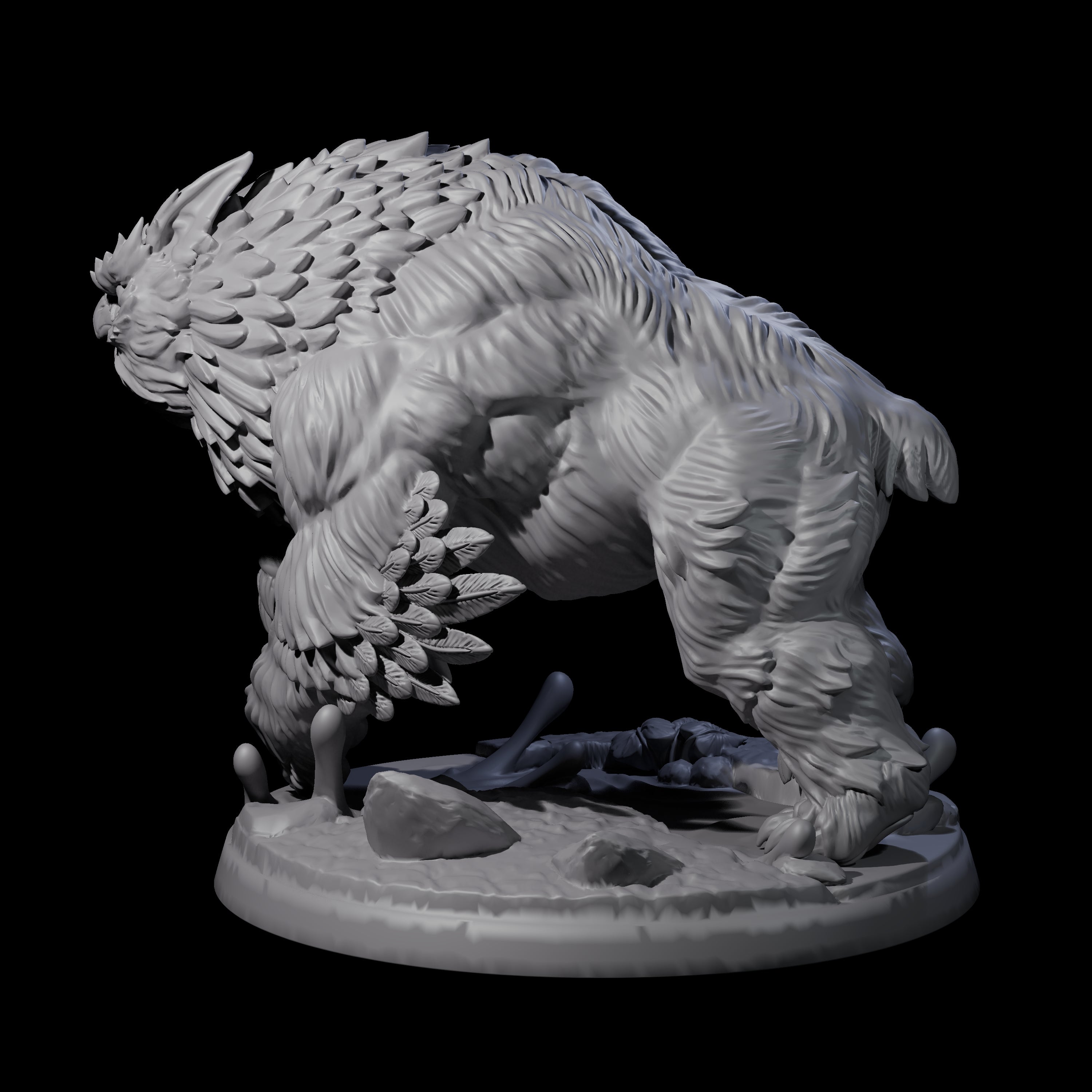 Wild Owlbear A Miniature for Dungeons and Dragons, Pathfinder or other TTRPGs