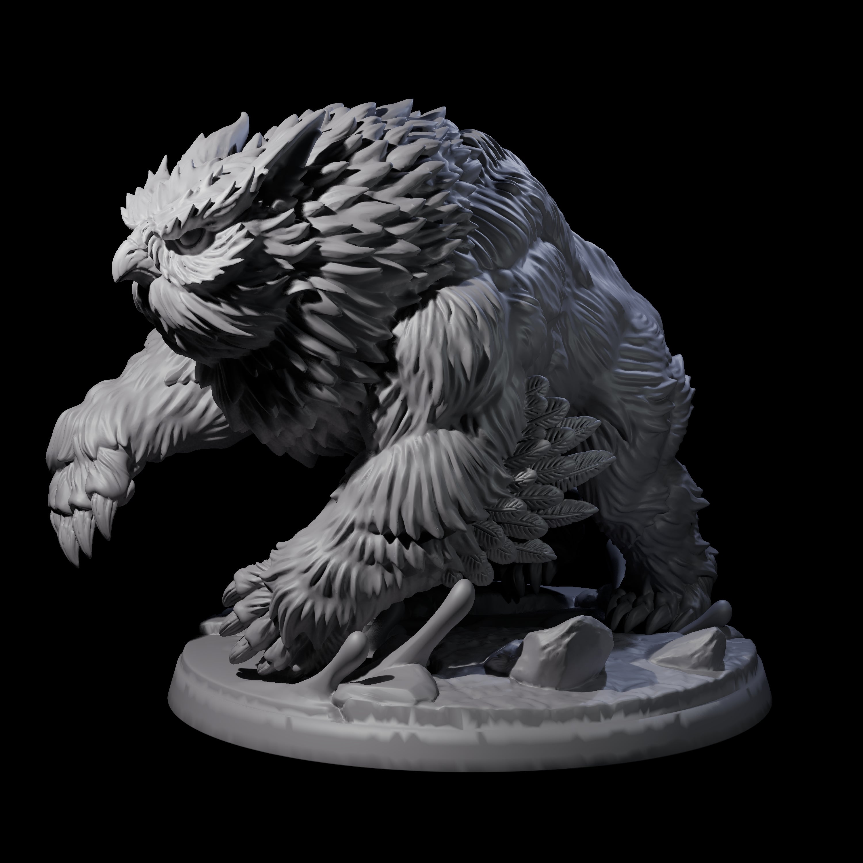 Wild Owlbear A Miniature for Dungeons and Dragons, Pathfinder or other TTRPGs