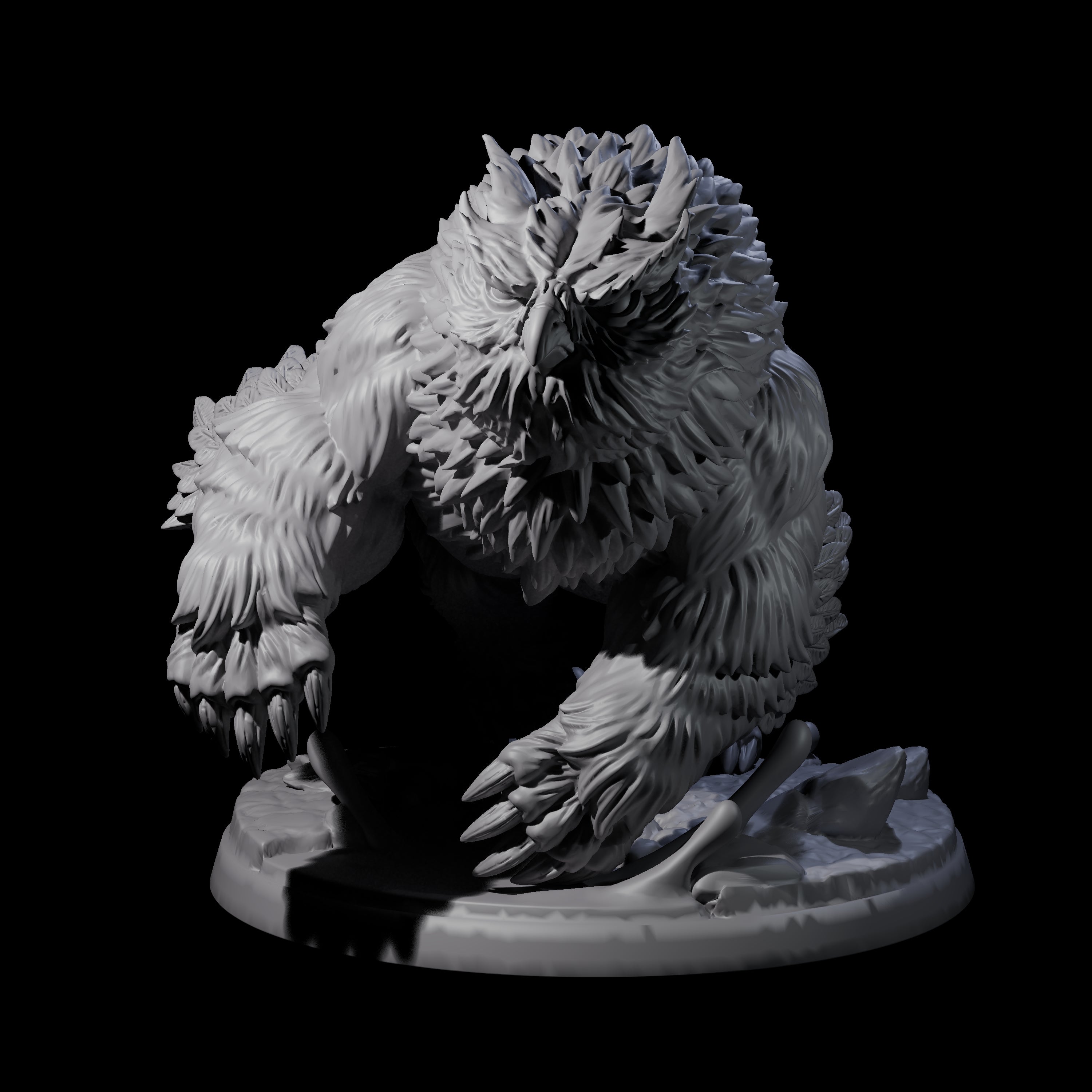 Wild Owlbear A Miniature for Dungeons and Dragons, Pathfinder or other TTRPGs