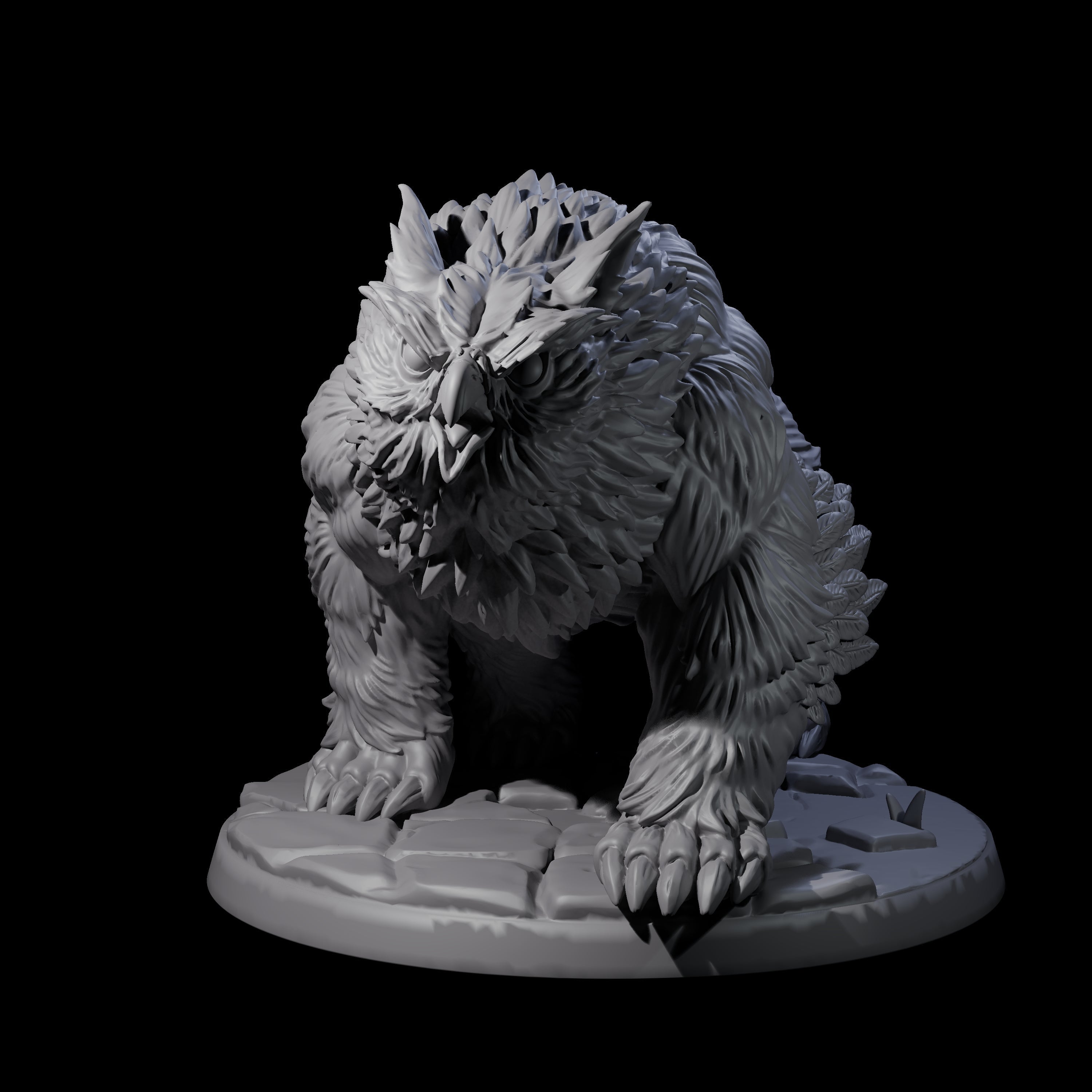 Wild Owlbear B Miniature for Dungeons and Dragons, Pathfinder or other TTRPGs