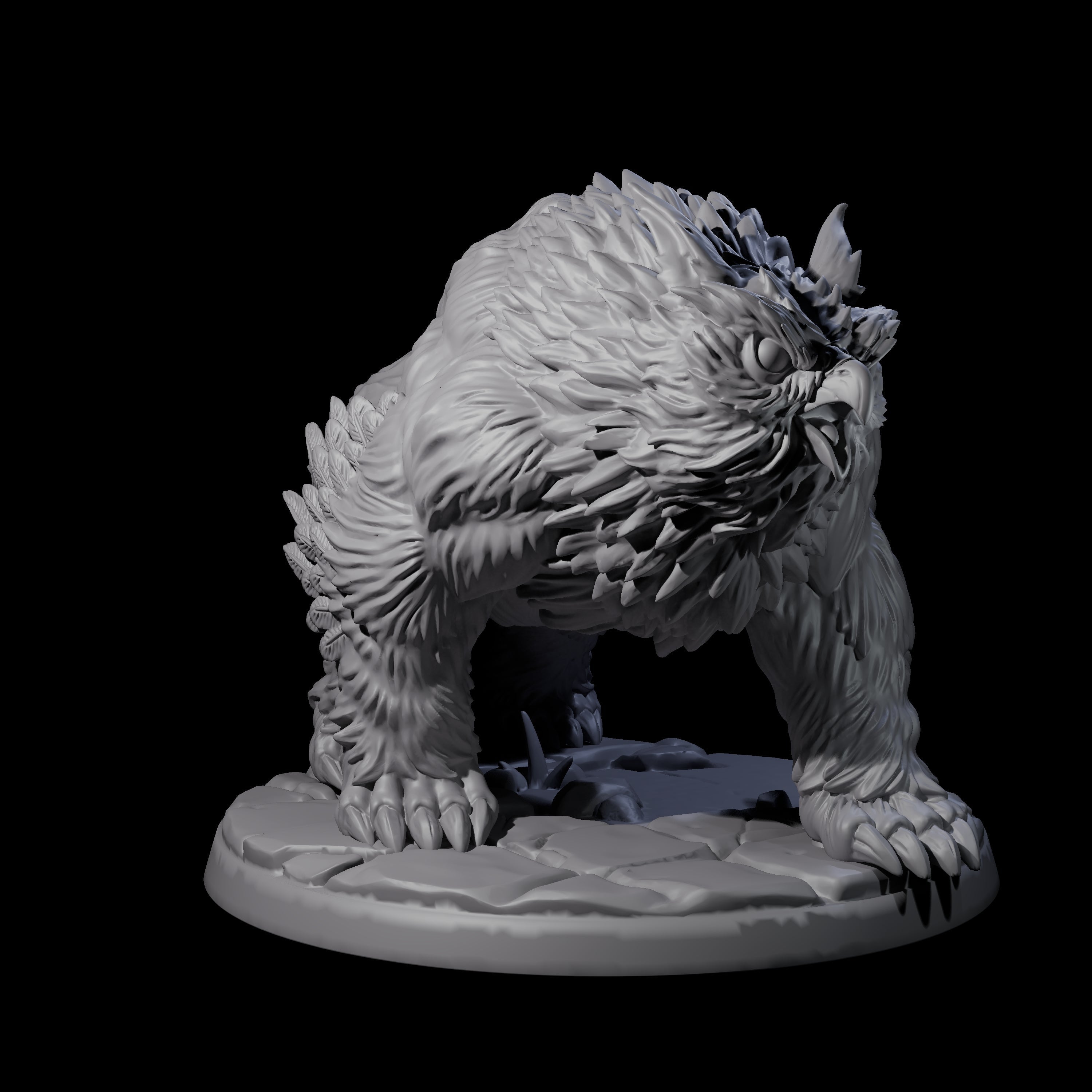 Wild Owlbear B Miniature for Dungeons and Dragons, Pathfinder or other TTRPGs