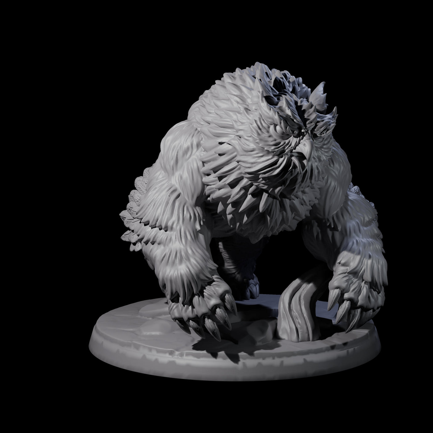 Wild Owlbear C Miniature for Dungeons and Dragons, Pathfinder or other TTRPGs