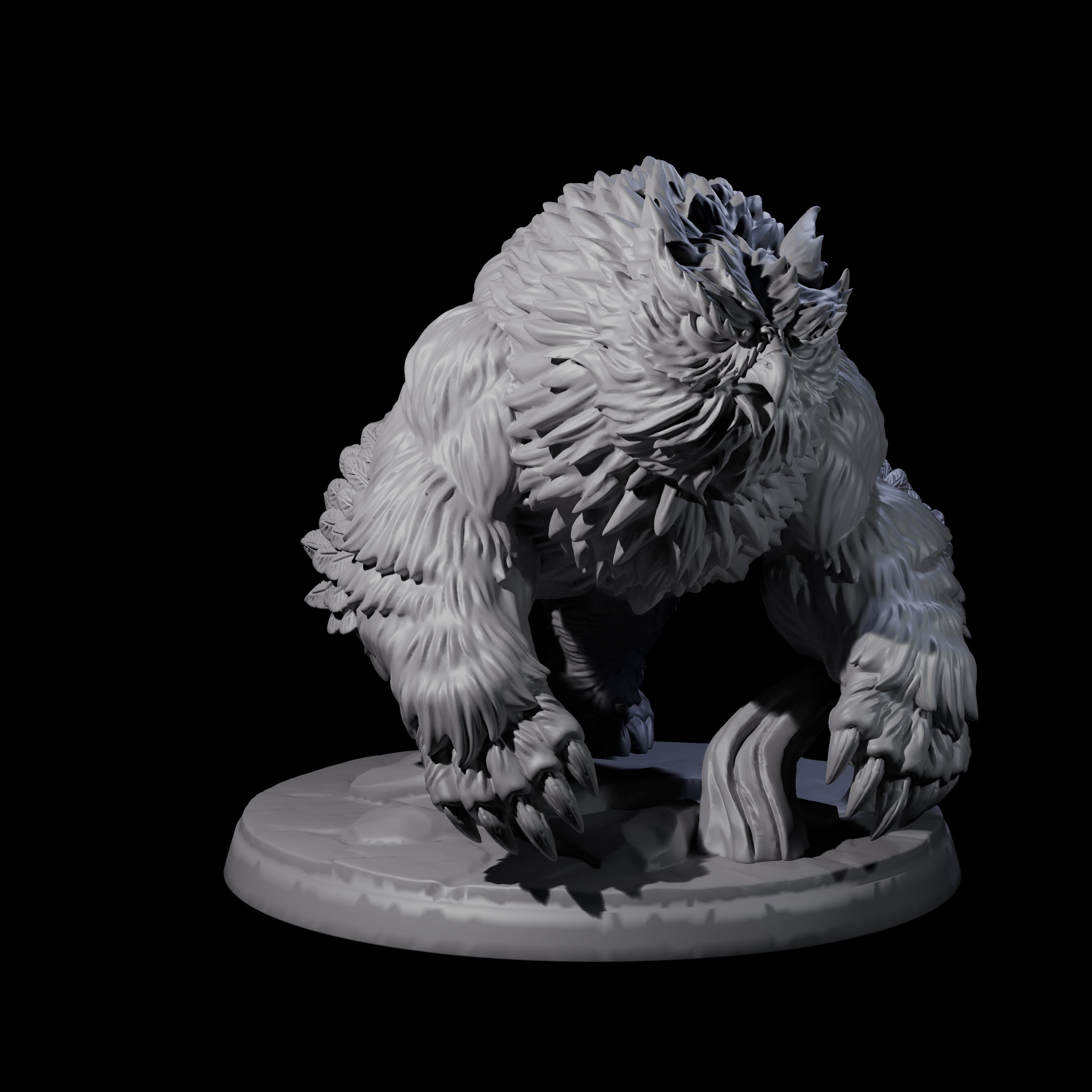 Wild Owlbear C Miniature for Dungeons and Dragons, Pathfinder or other TTRPGs