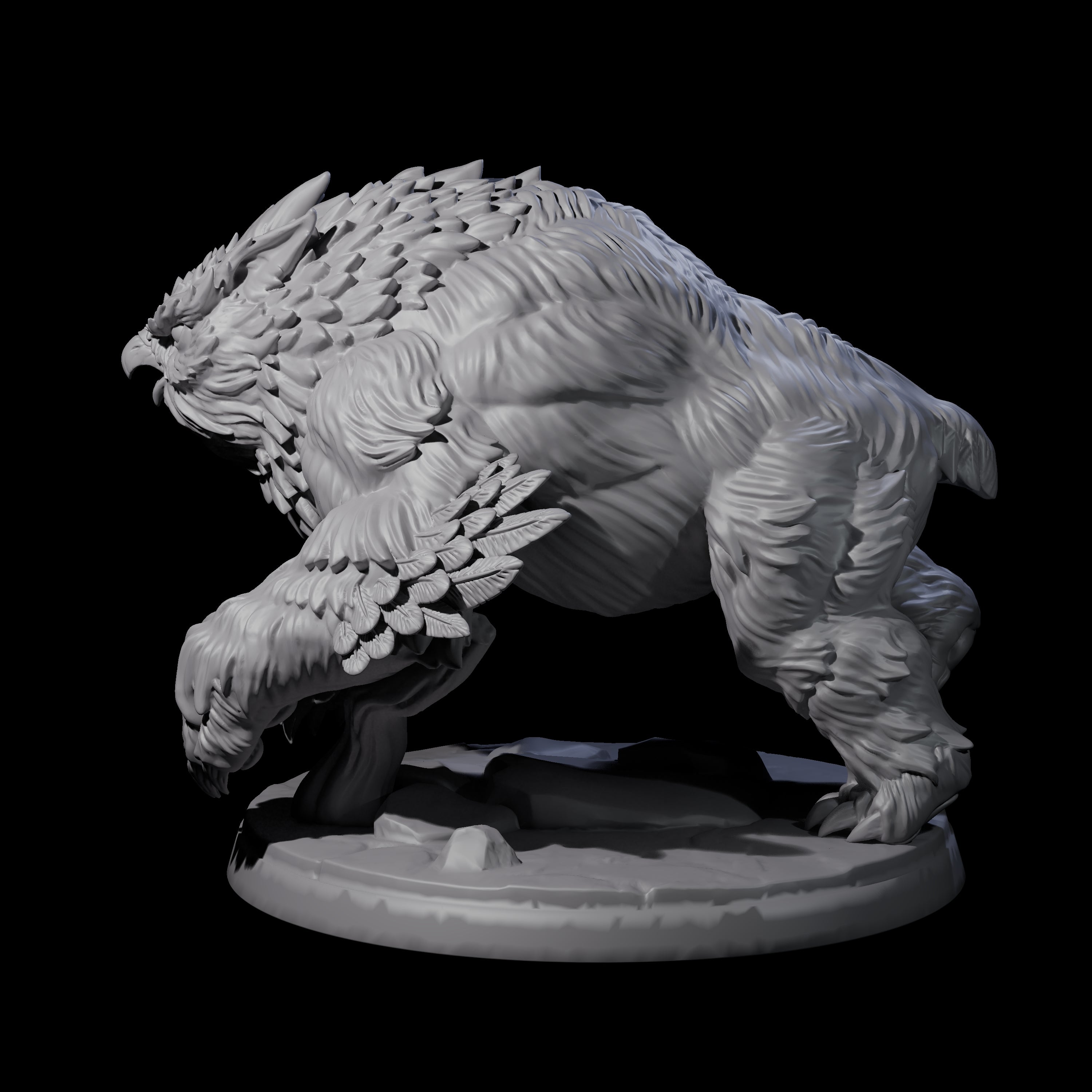 Wild Owlbear C Miniature for Dungeons and Dragons, Pathfinder or other TTRPGs