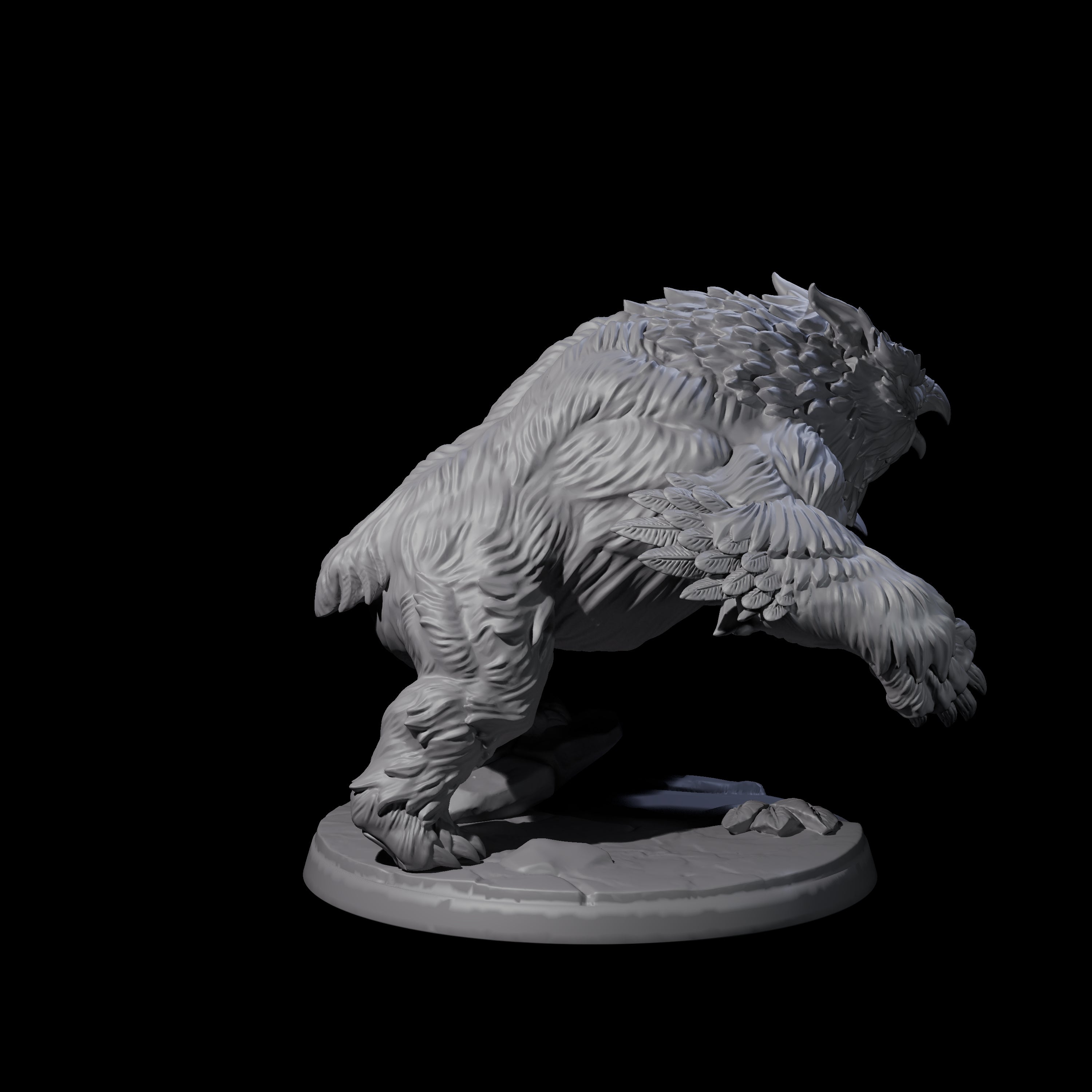 Wild Owlbear D Miniature for Dungeons and Dragons, Pathfinder or other TTRPGs