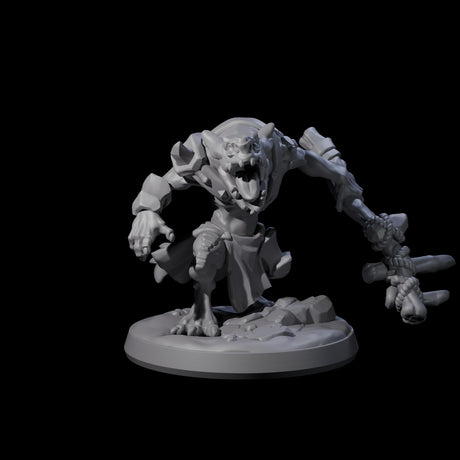 Wild Raging Kobold A Miniature for Dungeons and Dragons, Pathfinder or other TTRPGs