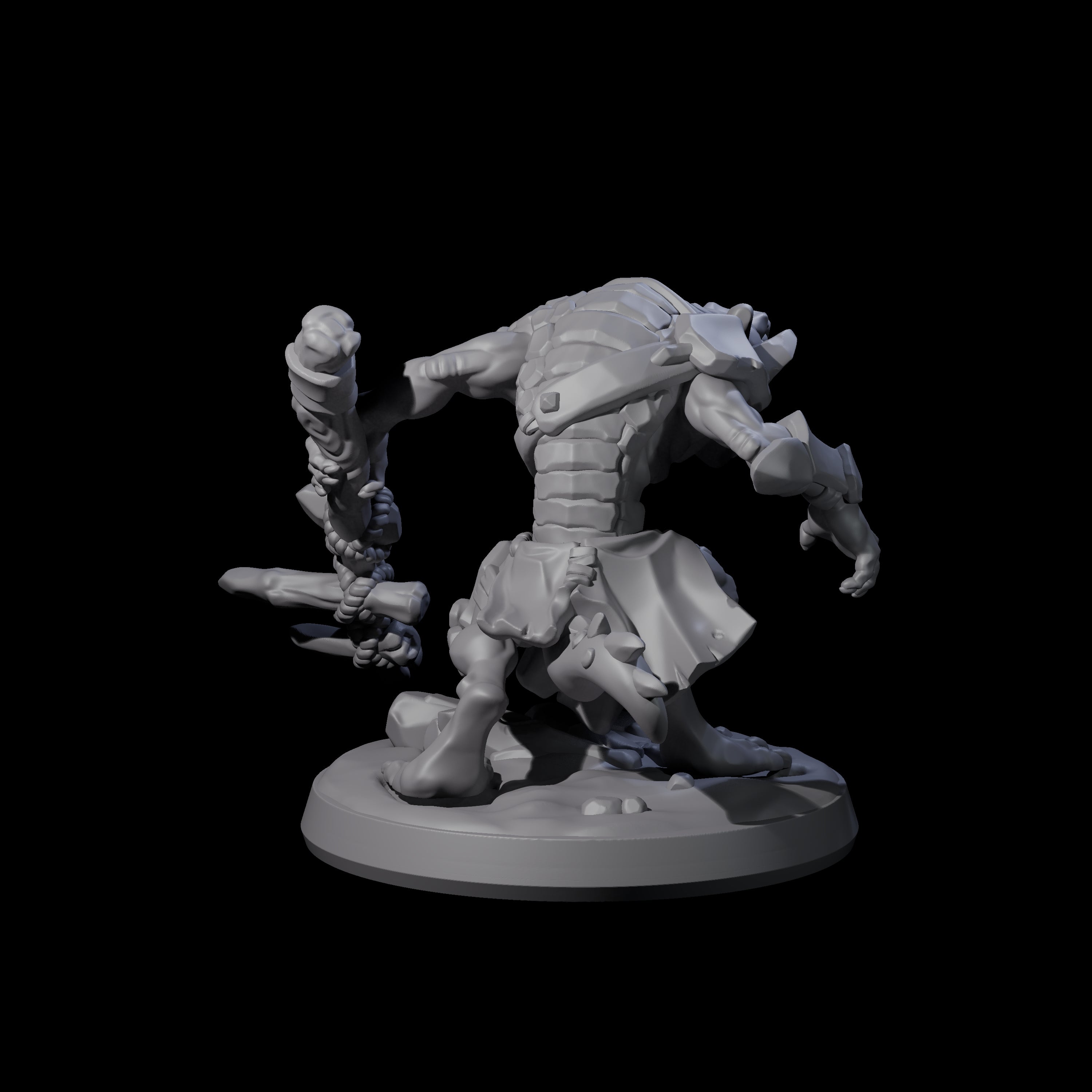 Wild Raging Kobold A Miniature for Dungeons and Dragons, Pathfinder or other TTRPGs