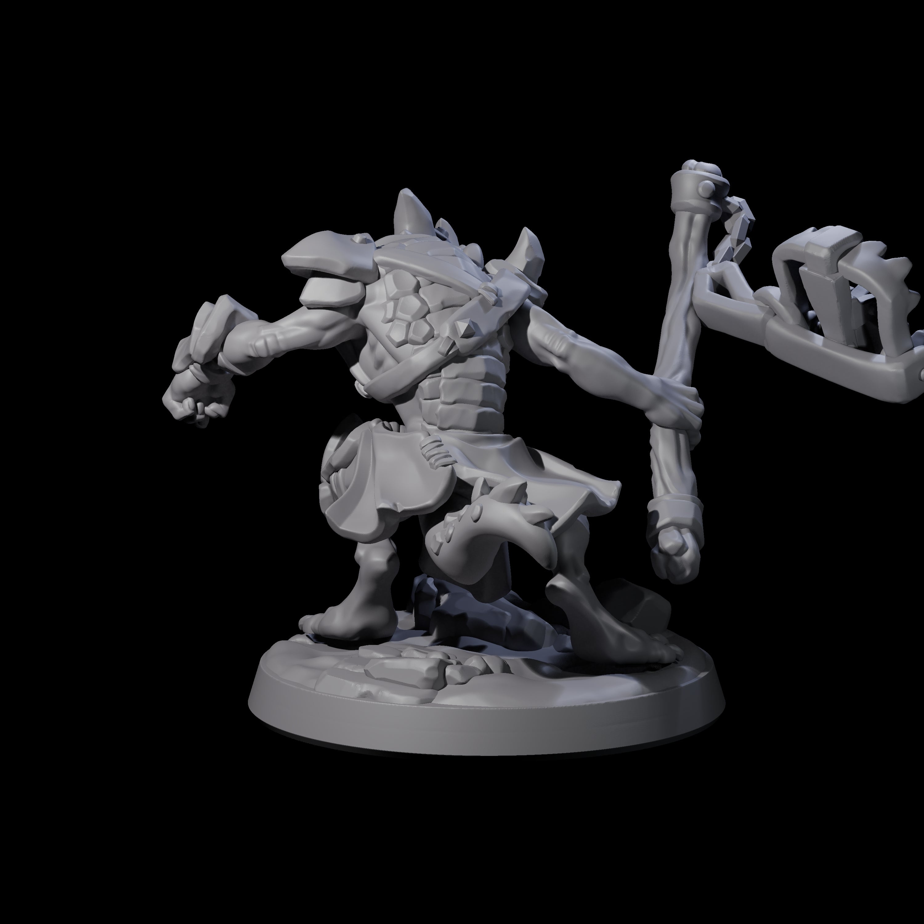 Wild Raging Kobold B Miniature for Dungeons and Dragons, Pathfinder or other TTRPGs