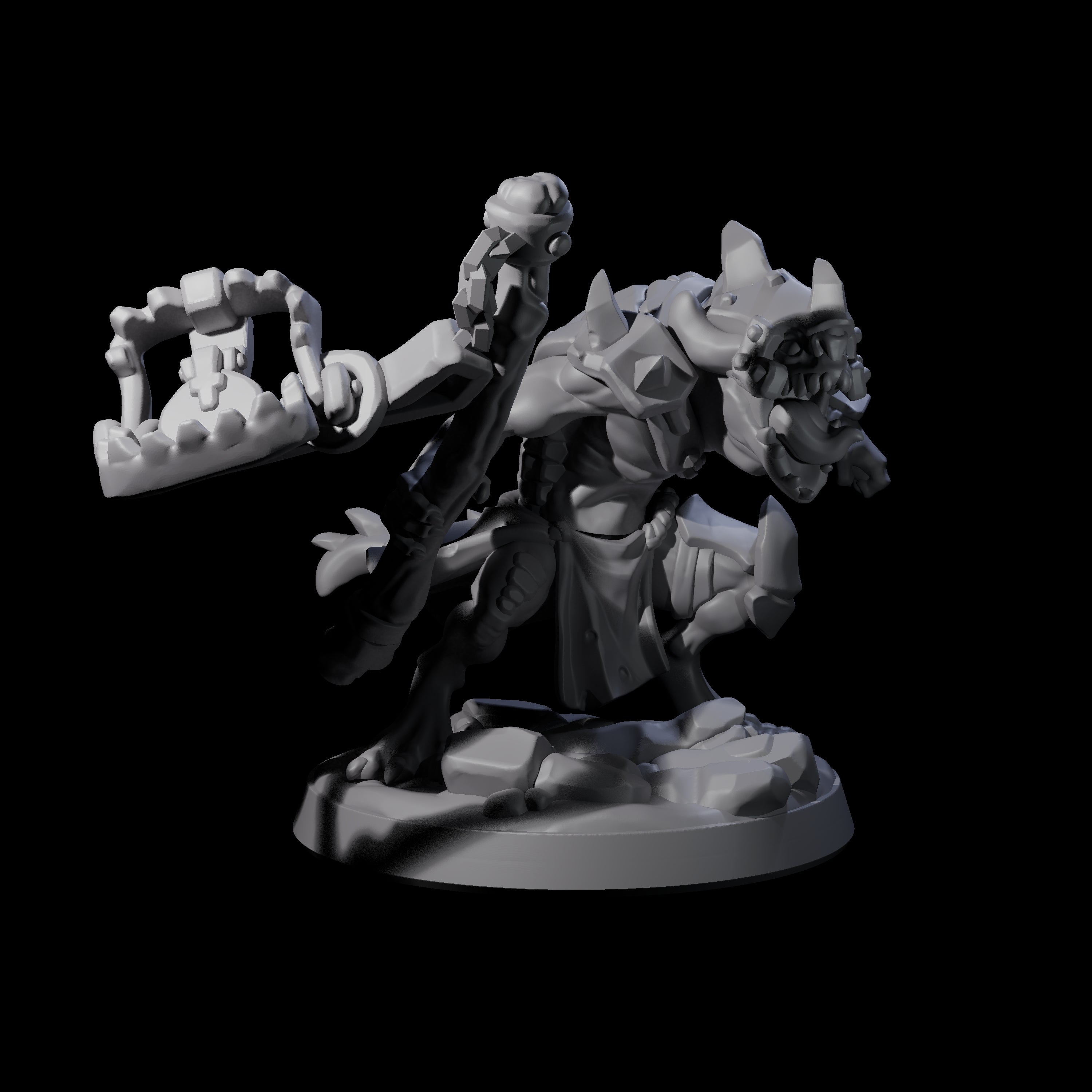 Wild Raging Kobold B Miniature for Dungeons and Dragons, Pathfinder or other TTRPGs