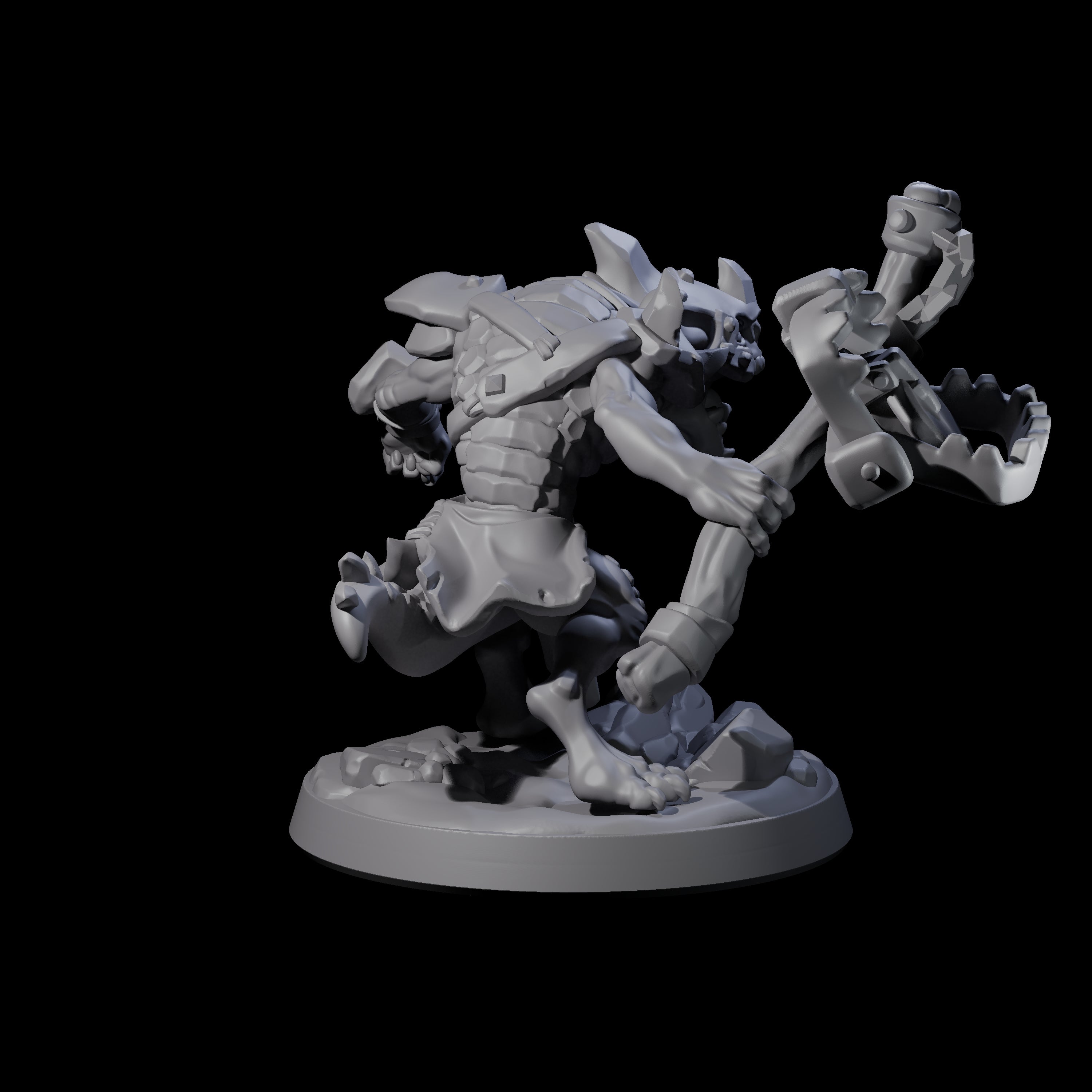 Wild Raging Kobold B Miniature for Dungeons and Dragons, Pathfinder or other TTRPGs