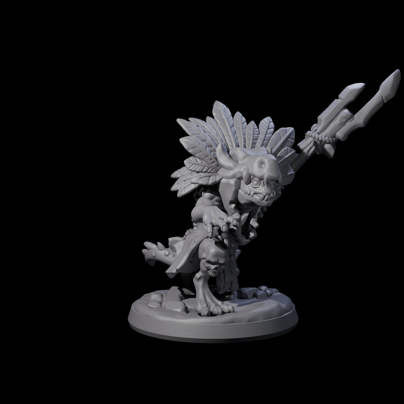 Wild Raging Kobold C Miniature for Dungeons and Dragons, Pathfinder or other TTRPGs