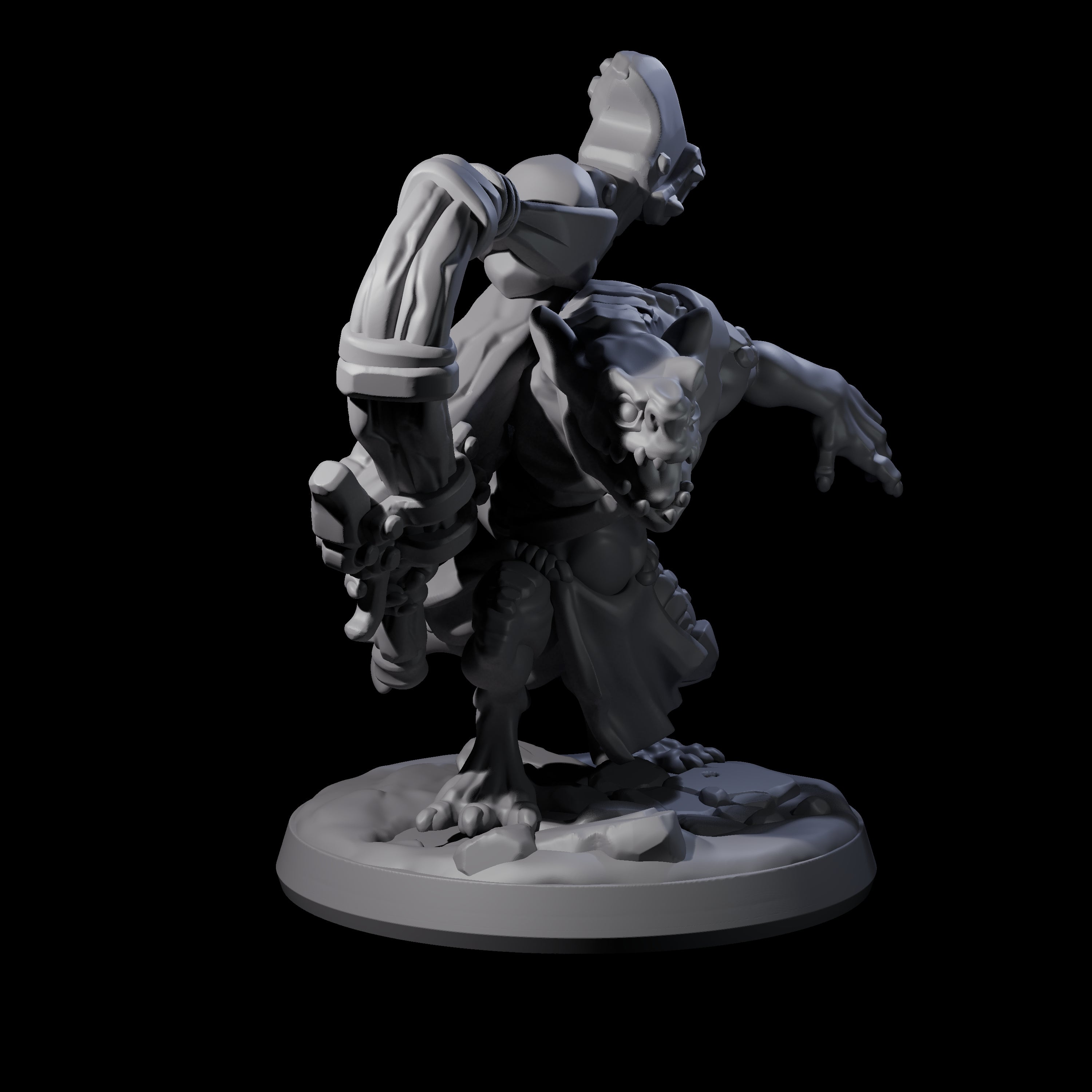 Wild Raging Kobold D Miniature for Dungeons and Dragons, Pathfinder or other TTRPGs