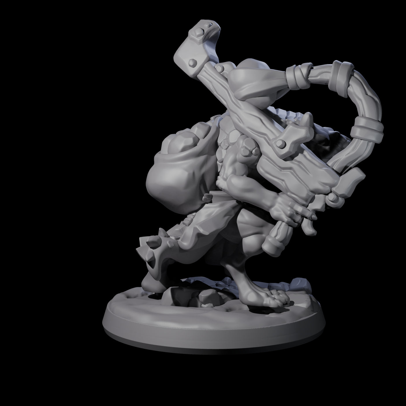 Wild Raging Kobold D Miniature for Dungeons and Dragons, Pathfinder or other TTRPGs