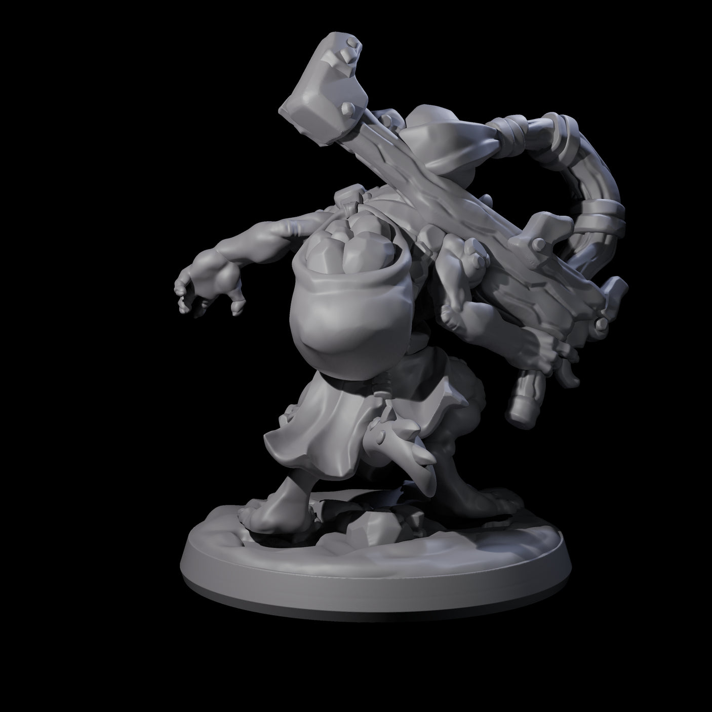 Wild Raging Kobold D Miniature for Dungeons and Dragons, Pathfinder or other TTRPGs