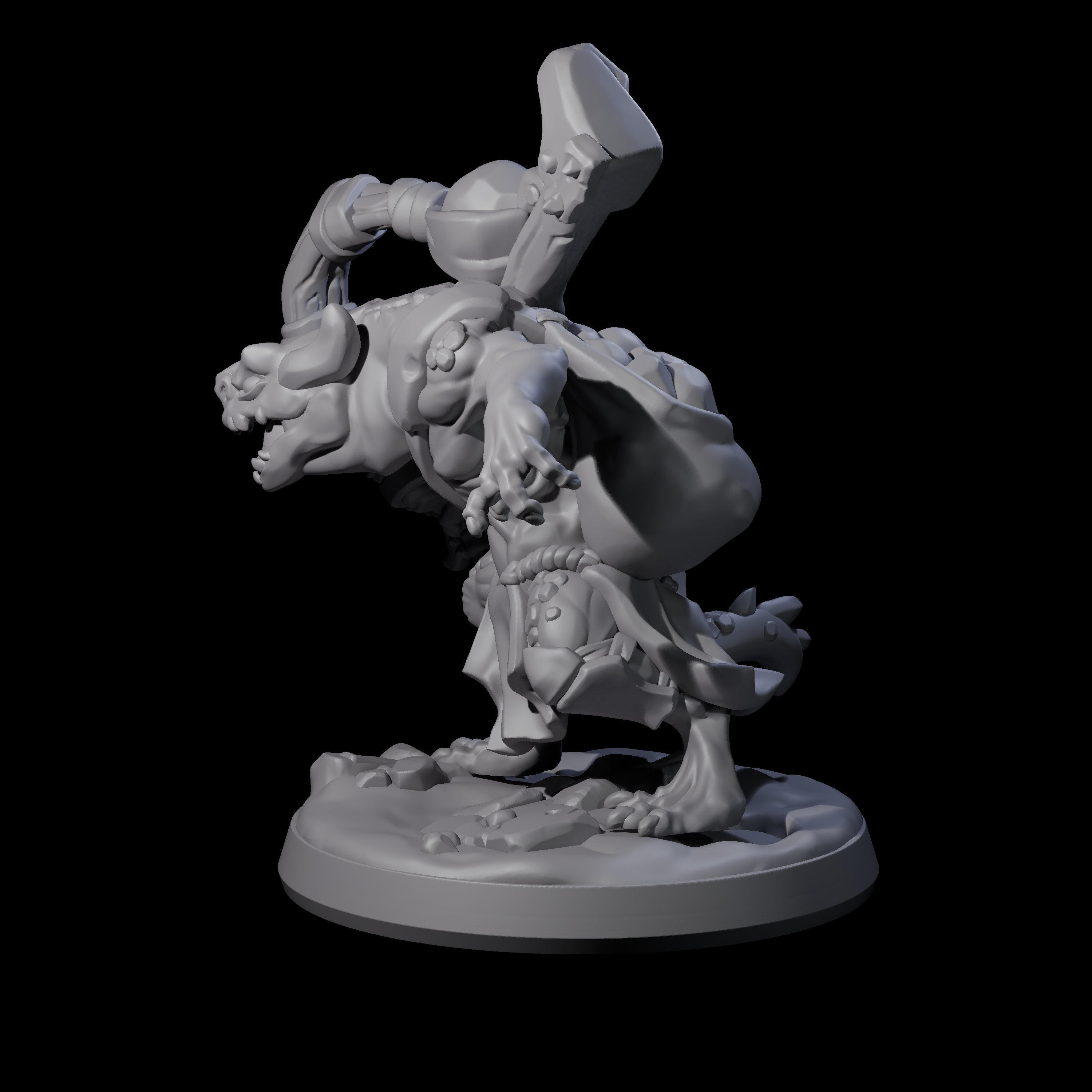 Wild Raging Kobold D Miniature for Dungeons and Dragons, Pathfinder or other TTRPGs