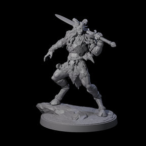 Wild Satyr Hunter B Miniature for Dungeons and Dragons, Pathfinder or other TTRPGs