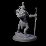 Wild Satyr Hunter C Miniature for Dungeons and Dragons, Pathfinder or other TTRPGs