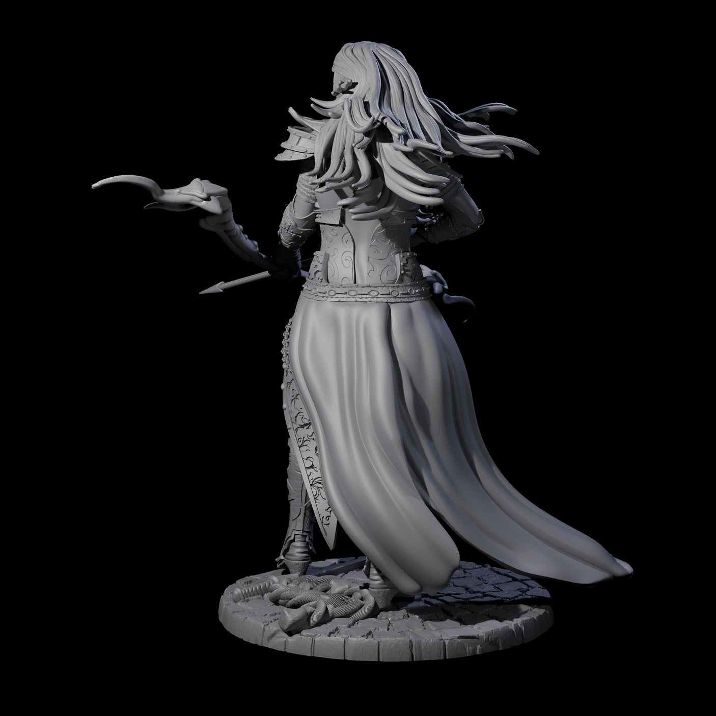 Wilderness Archer Miniature for Dungeons and Dragons, Pathfinder or other TTRPGs