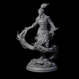 Windswept Elf Spellcaster Miniature for Dungeons and Dragons, Pathfinder or other TTRPGs