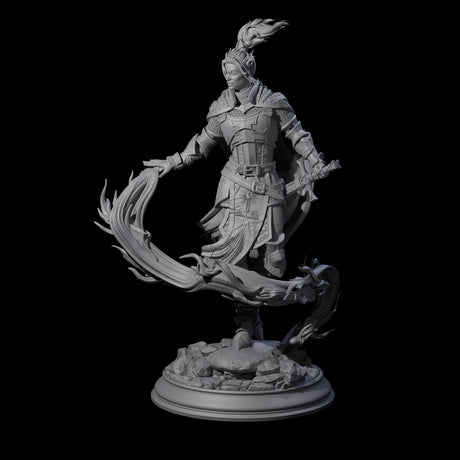 Windswept Elf Spellcaster Miniature for Dungeons and Dragons, Pathfinder or other TTRPGs